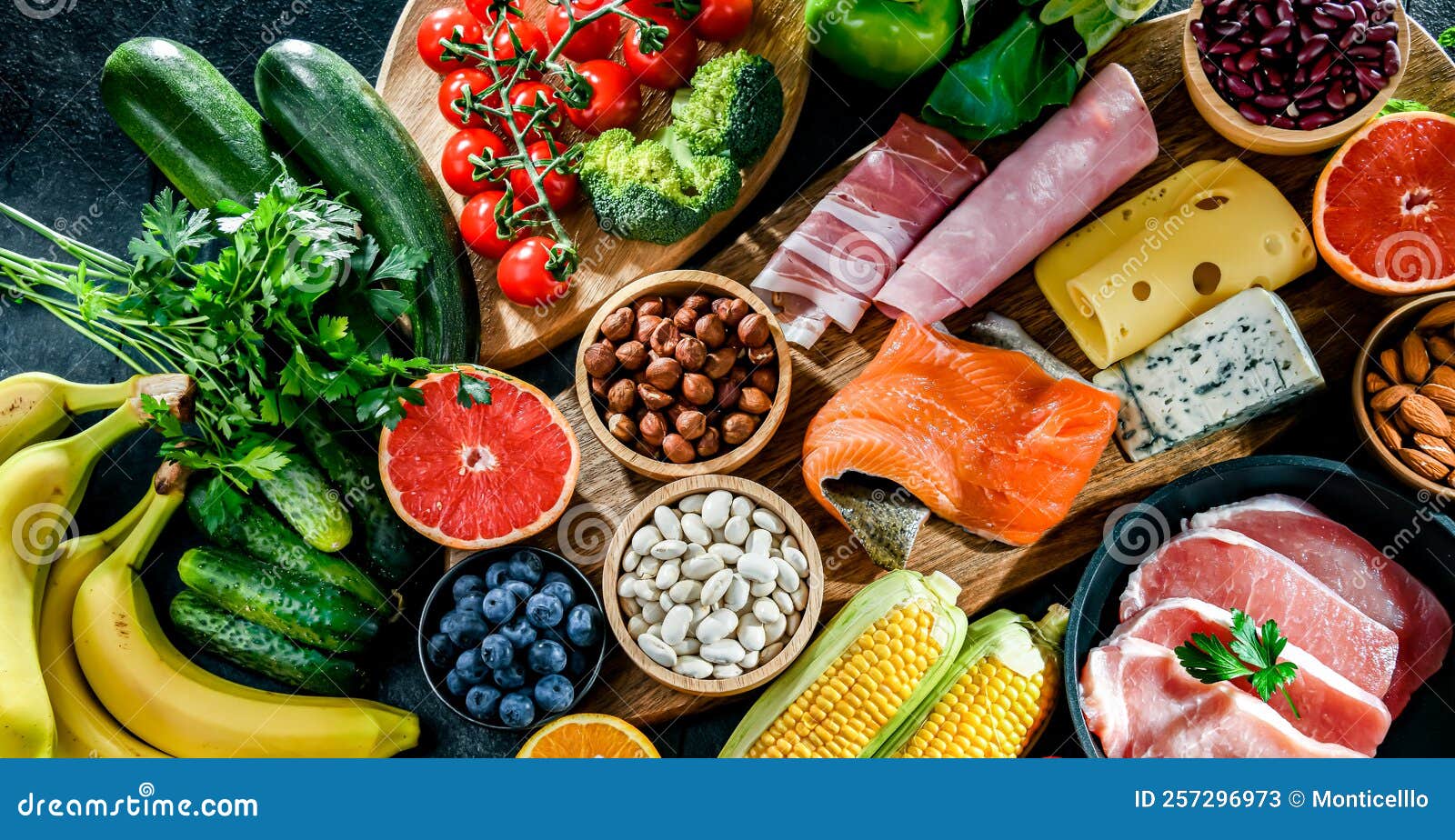 Low-carbohydrate Diet Products Recommended for Weight Loss Stock Image