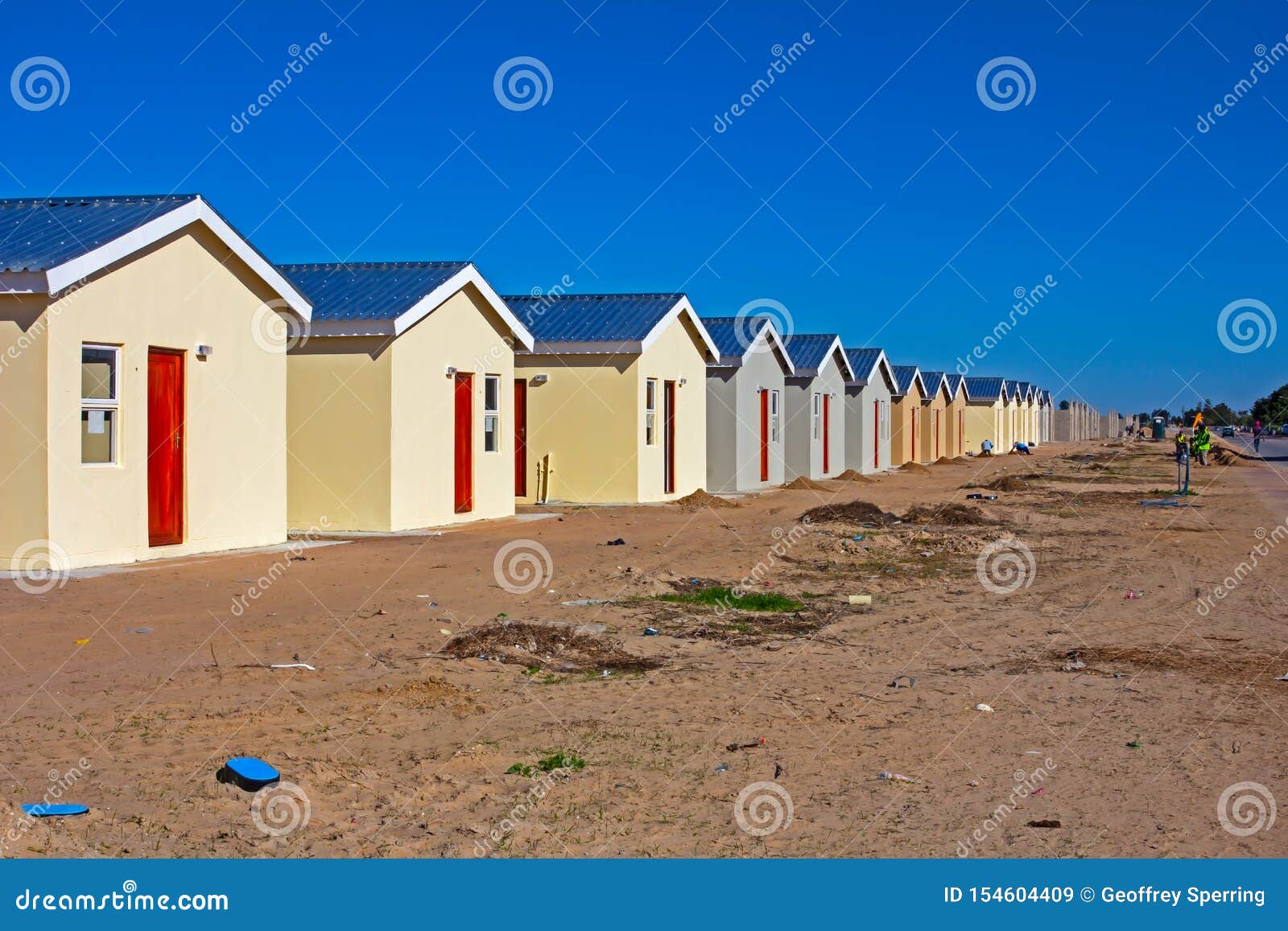 Low cost RDP Homes Under Construction Stock Image Image 