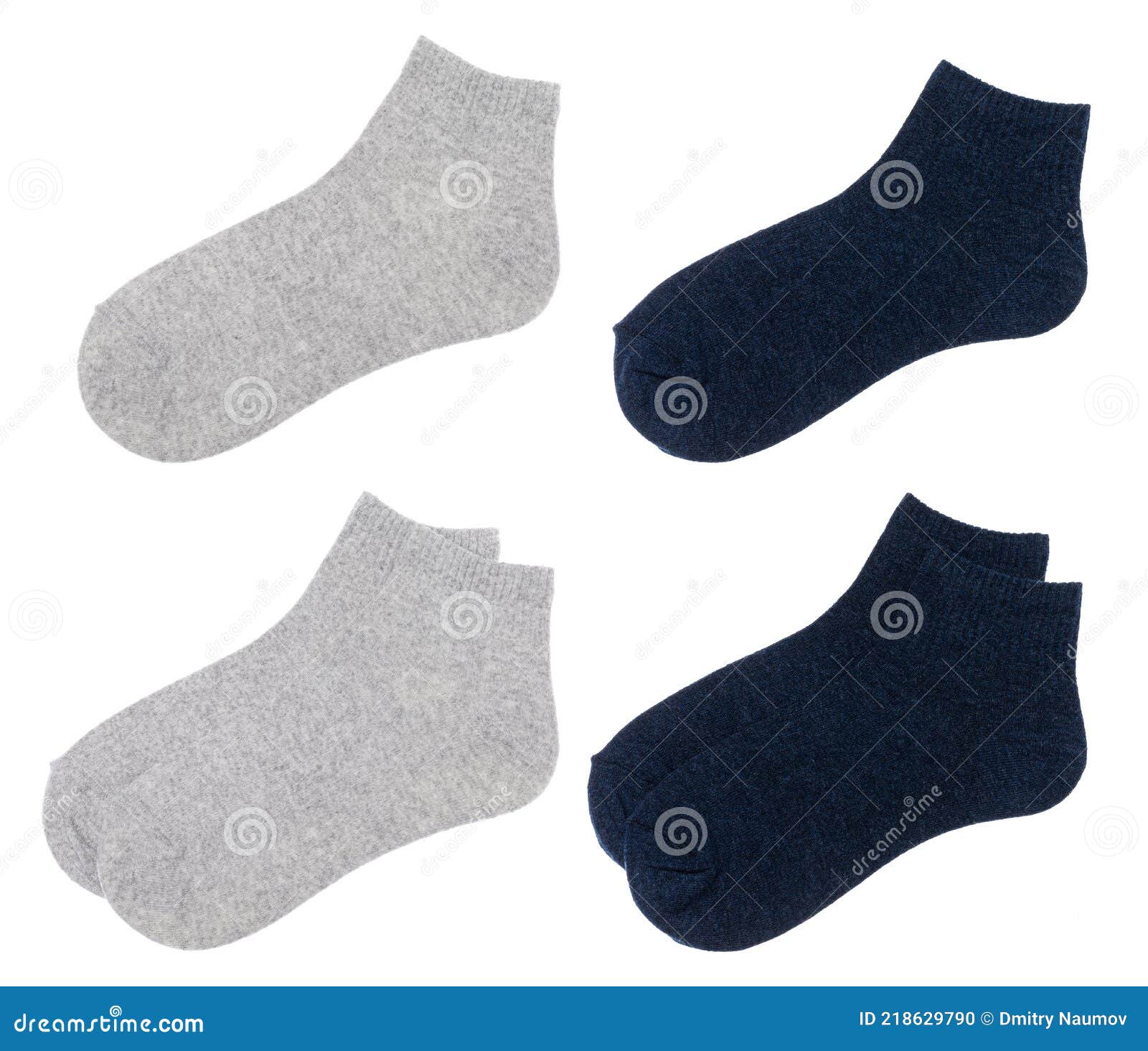 Low Cut Socks Pack Isolated on White Stock Photo - Image of cotton ...