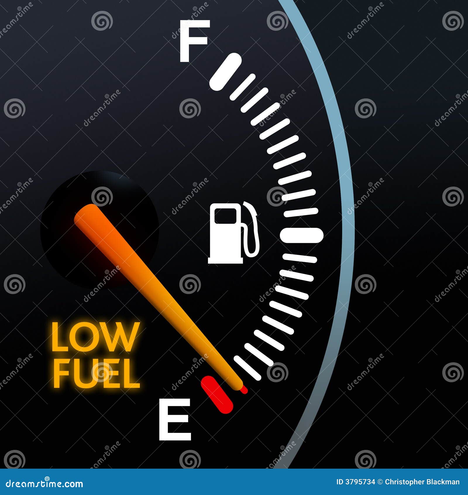 low fuel gauge