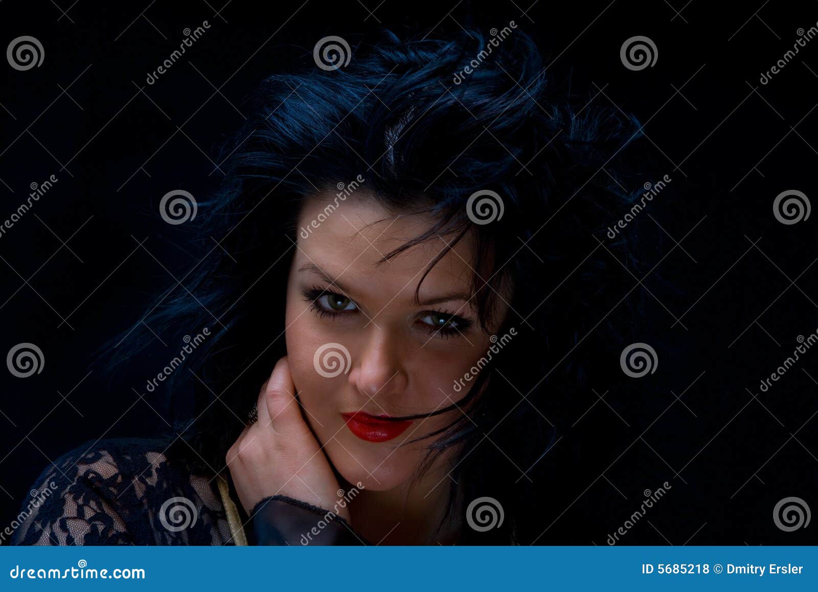 Low key stock photo. Image of attractive, lovely, lashes 5685218