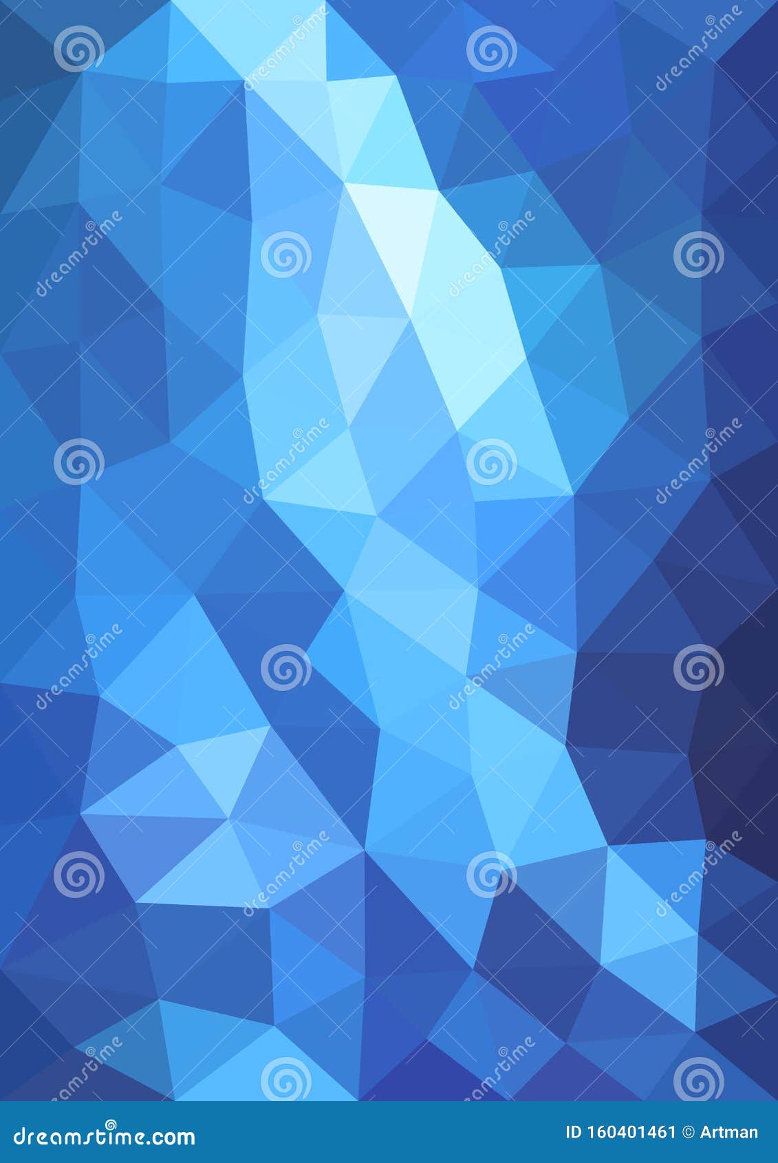 low poly abstract blue background