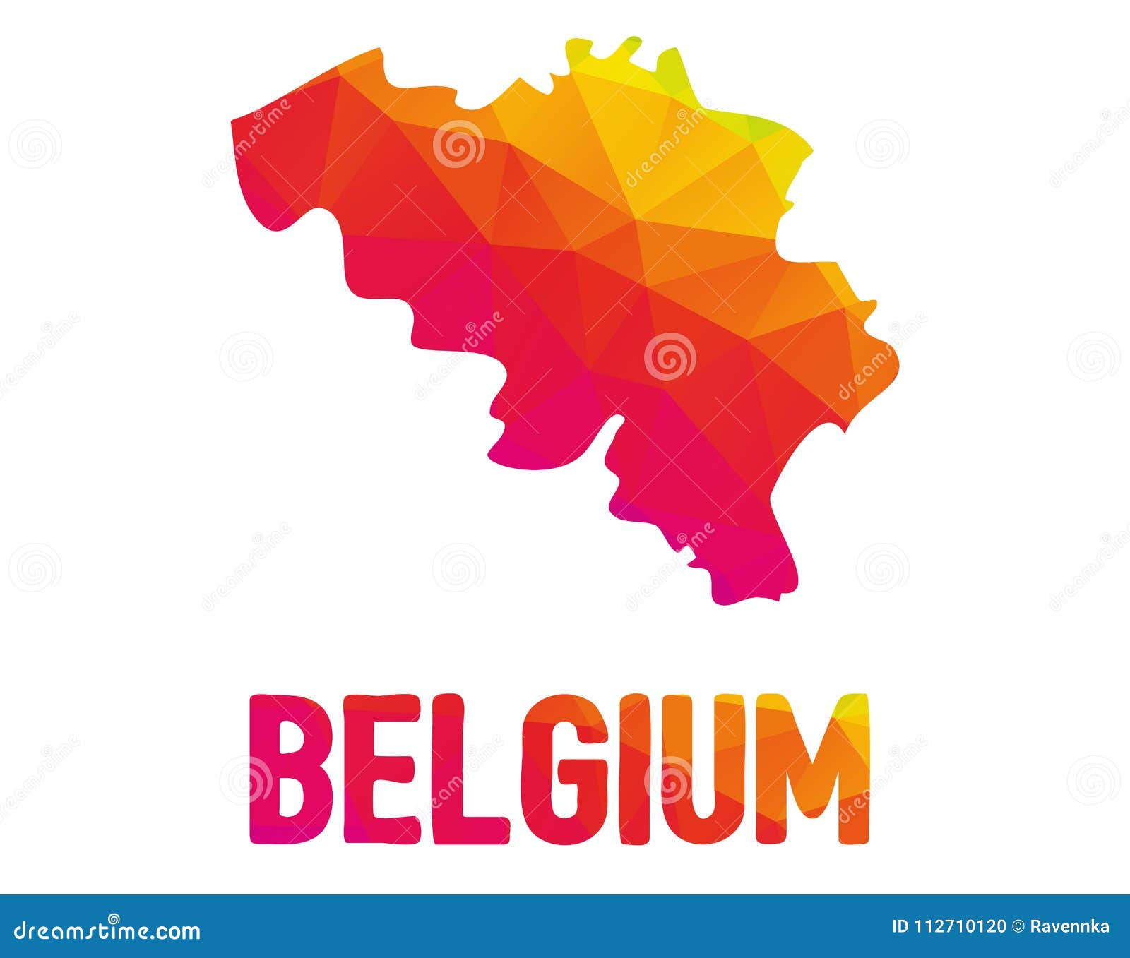 Low Polygonal Map Kingdom Belgium Belgium Belgium T Low Polygonal Map Kingdom Belgium Belgium Sign Belgium 112710120 