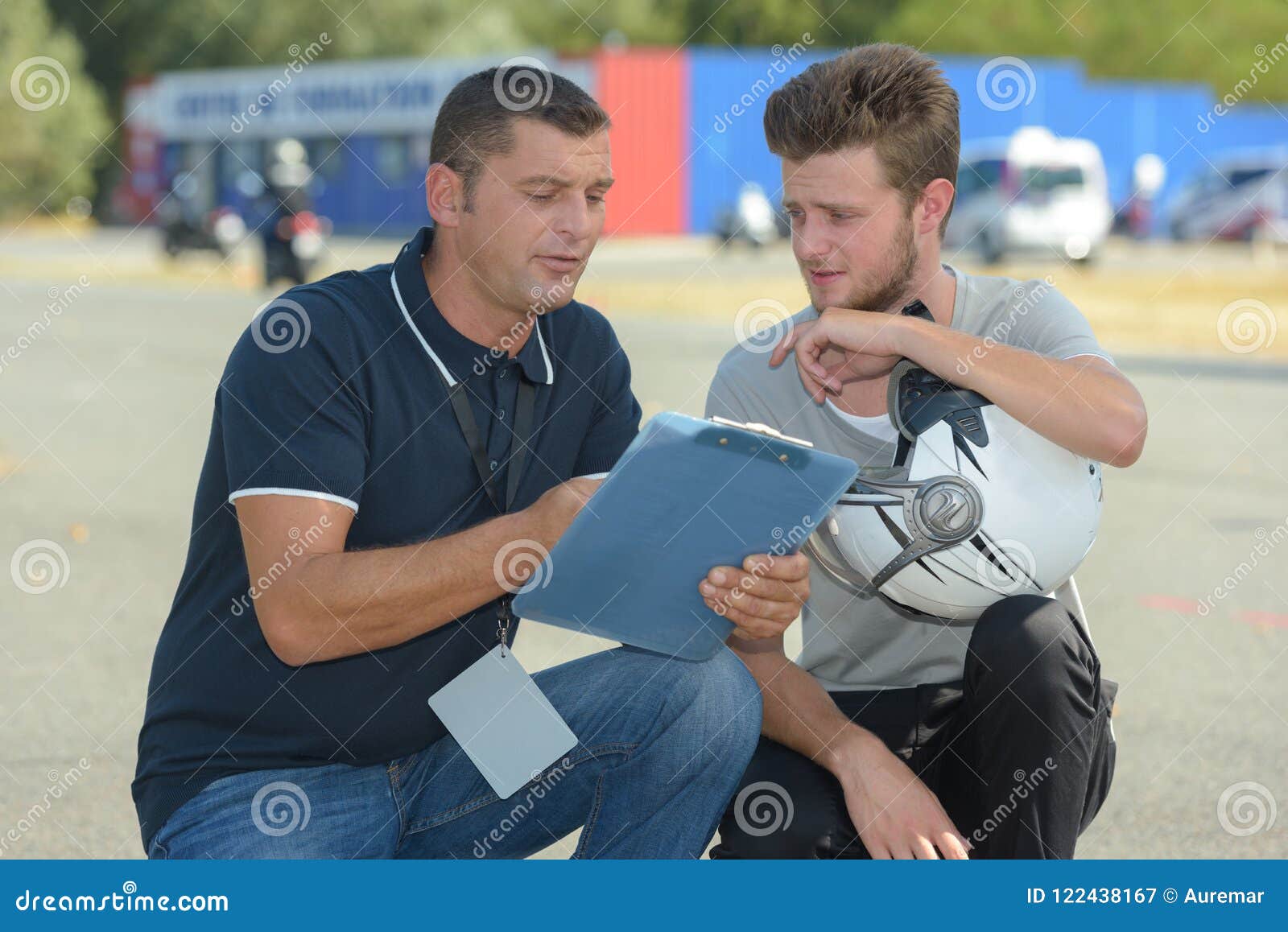 Lowpower Motorcycle for Drivers Training Stock Image Image of