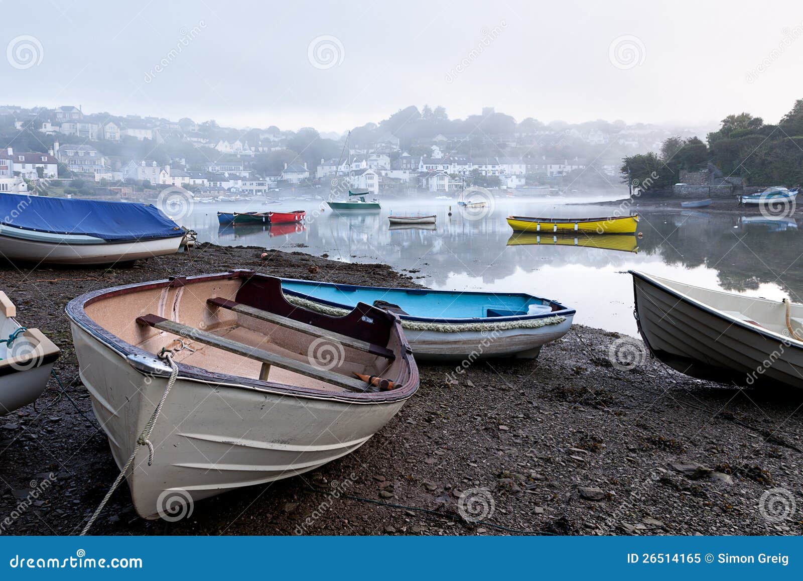 Low Tide in a Devon Harbour Stock Image Image of dawn, empty 26514165