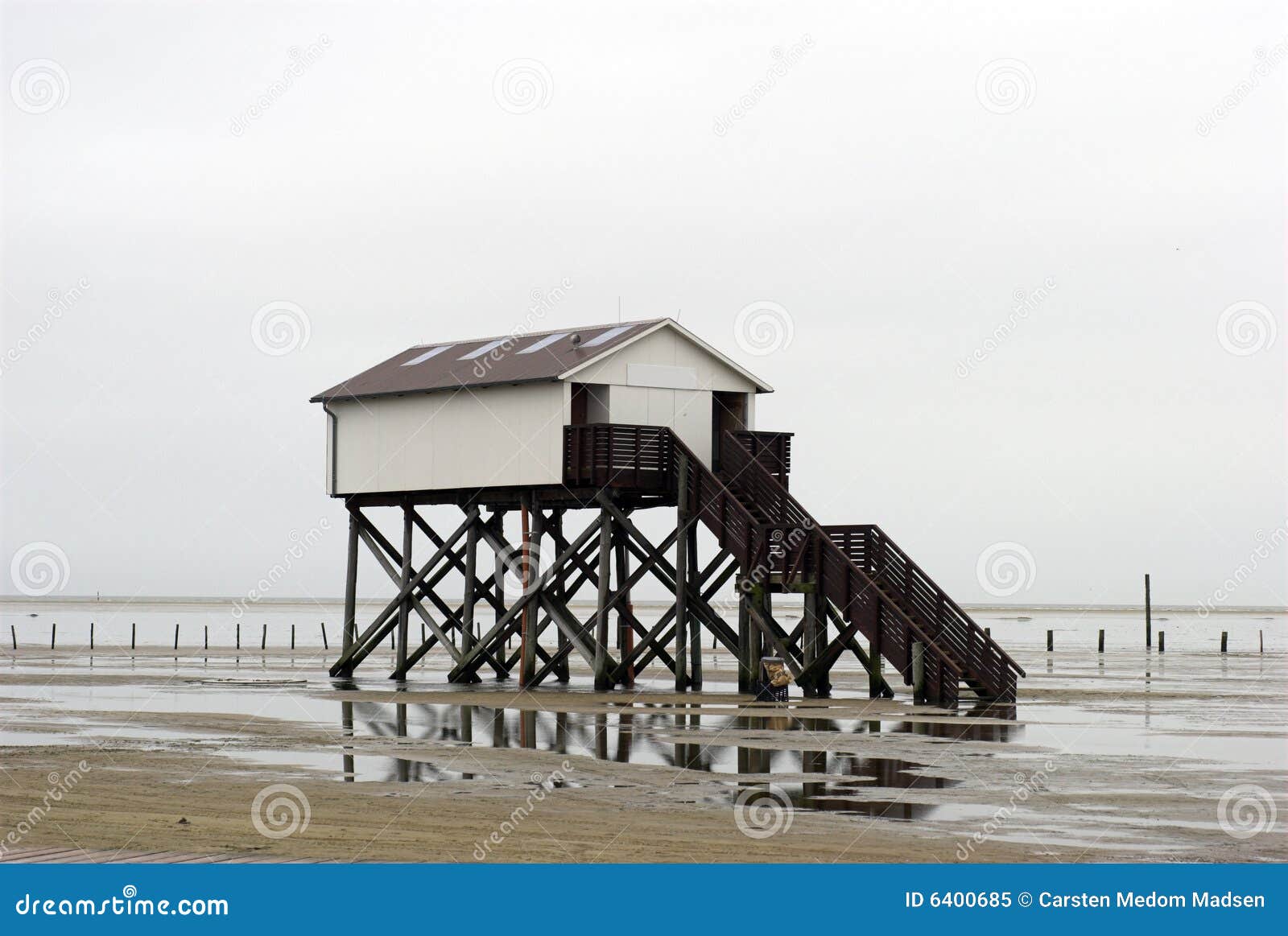 Low Tide Home stock image. Image of safe, post, tide, peter 6400685