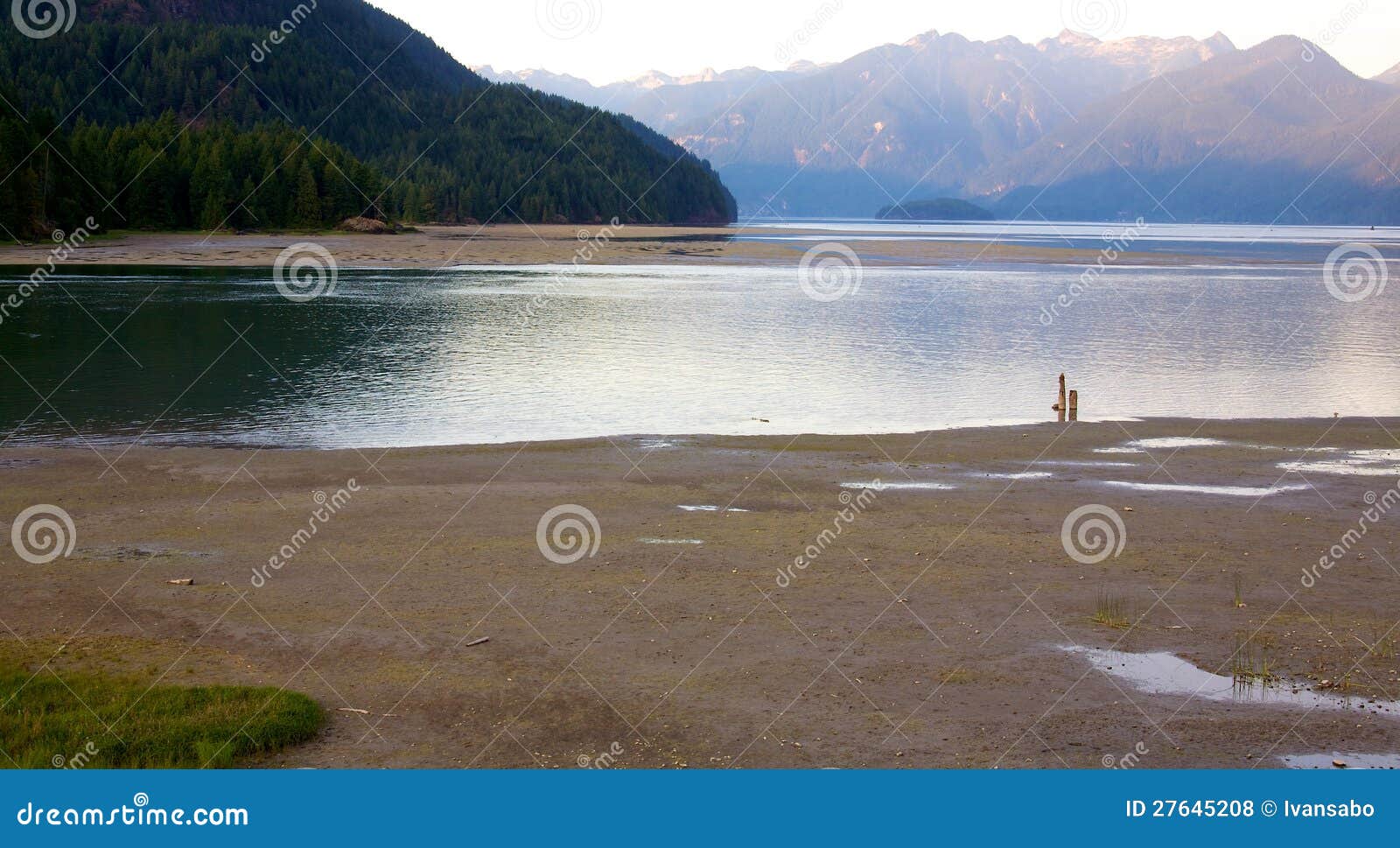 Low Tide at Pitt Lake stock photo. Image of tourism, view 27645208