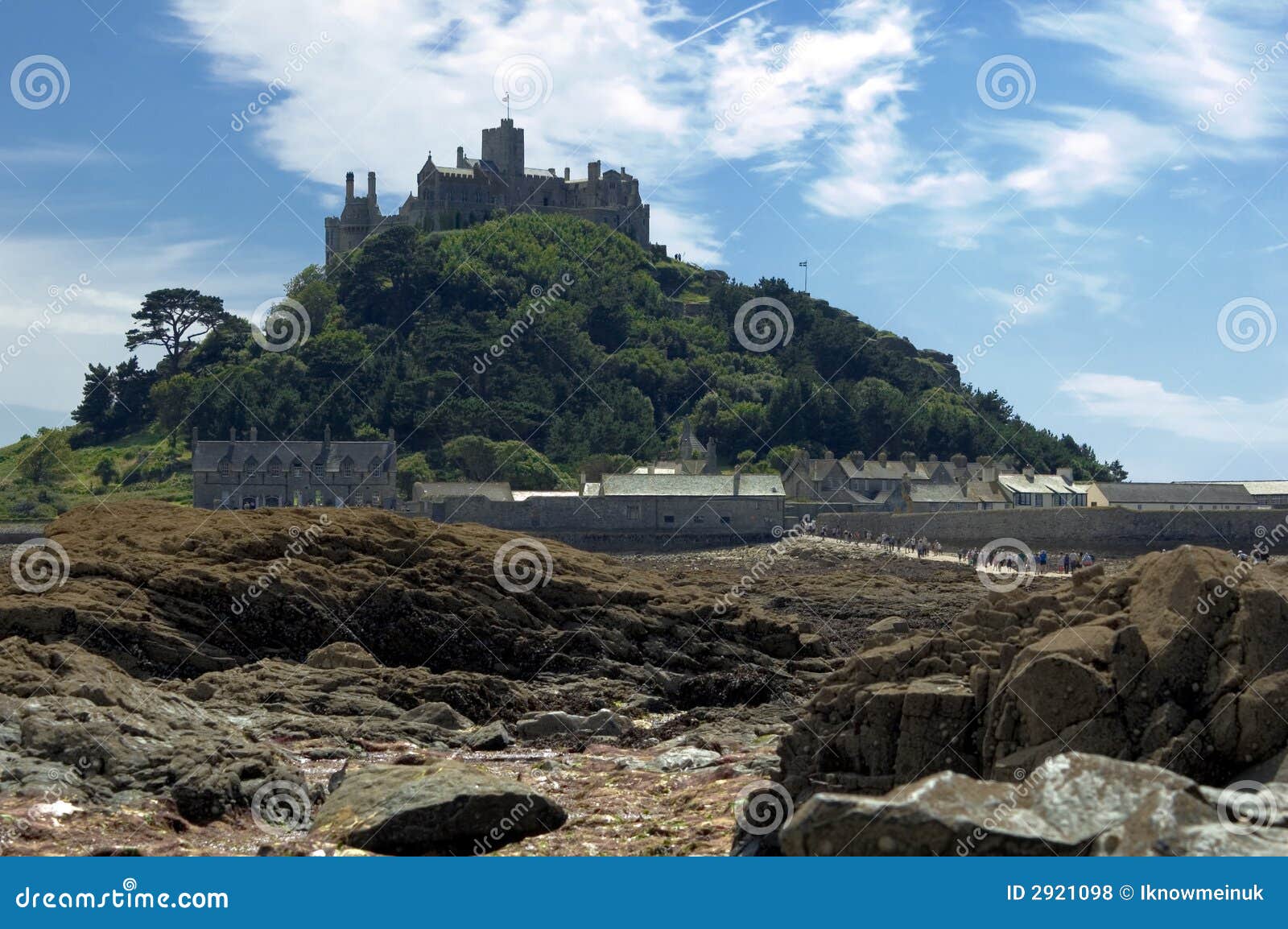 Low Tide at St Michaels Mount Stock Photo Image of nature, walkway
