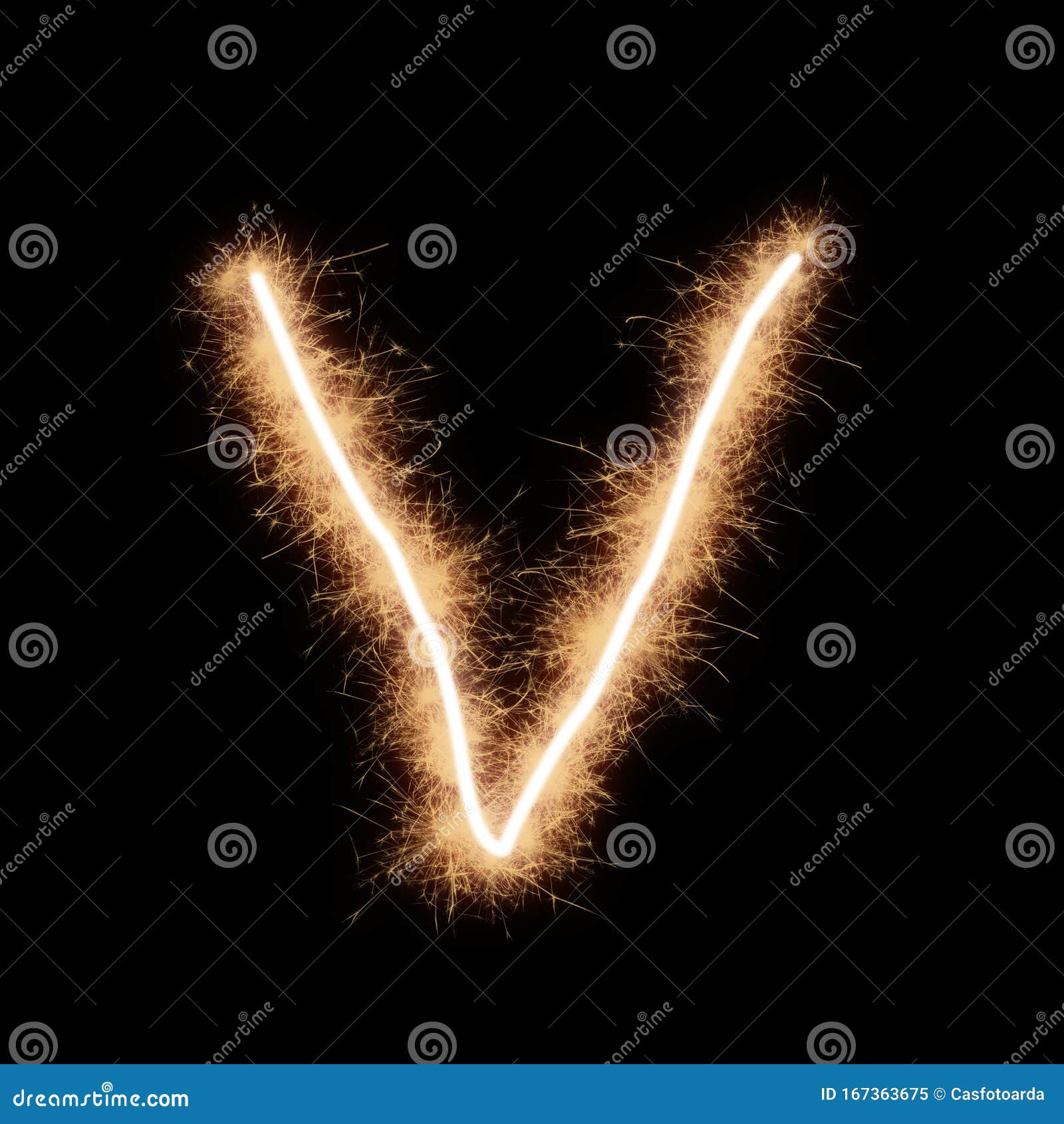 Lower Case V Letter of Alphabet on a Black Background Stock Image - Image  of blaze, sign: 167363675