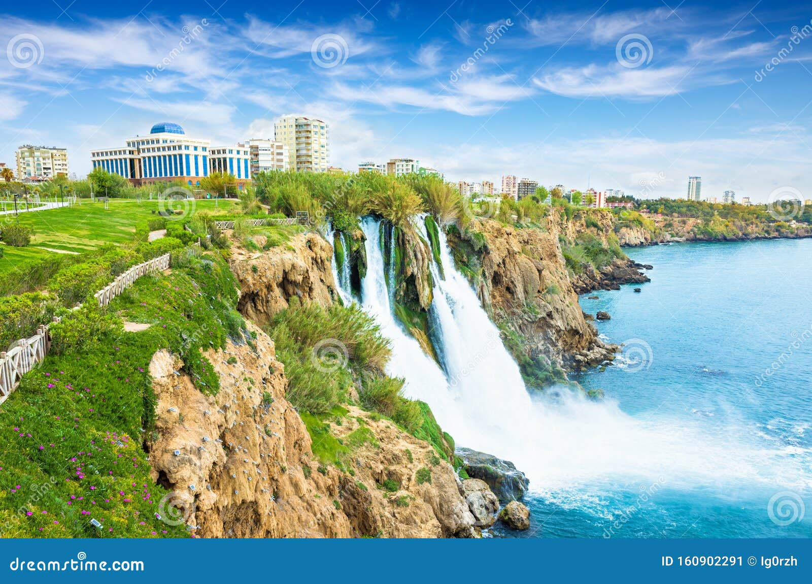 Lower Duden Waterfall In Antalya Turkey Water Falls Drop Off Rocky