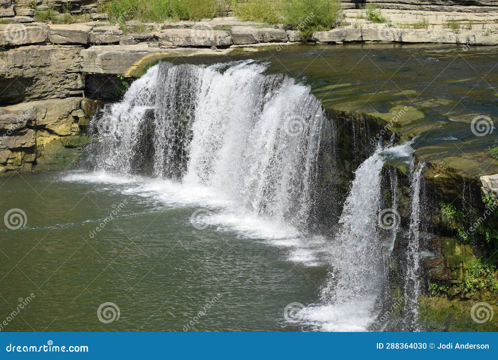 Lower Falls at Cataract State Park Stock Photo Image of falls, state