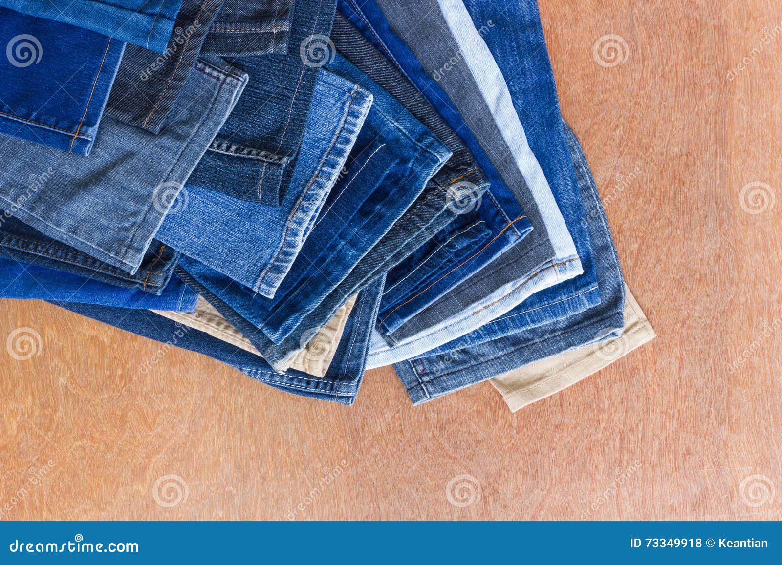 Lower Leg Jeans on a Wooden Floor. Stock Photo - Image of detail ...