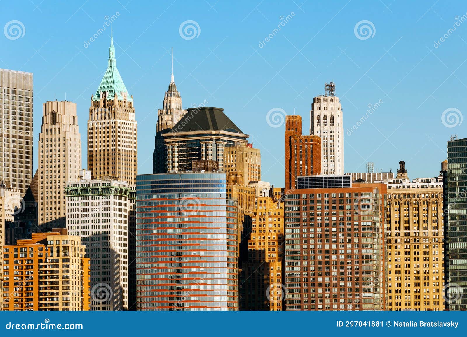 lower manhattan west side and financial district highrises