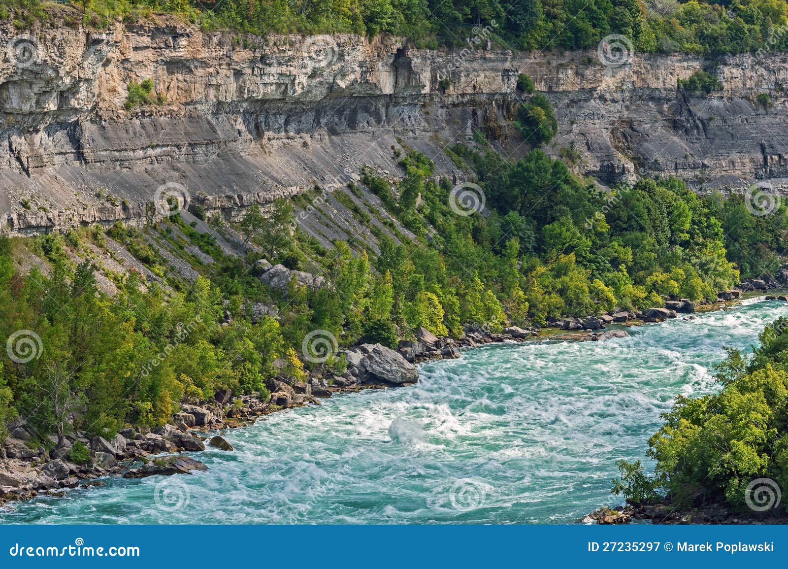 Lower Niagara River, Ontario Canada Stock Image Image of power, river