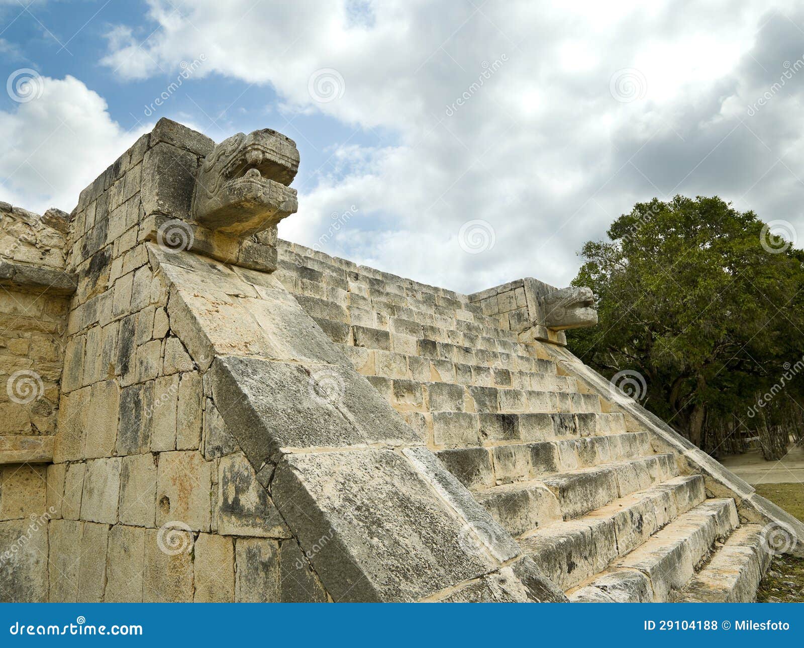 Lower Temple of Jaguar Chichen Itza Stock Photo Image of place, mayan