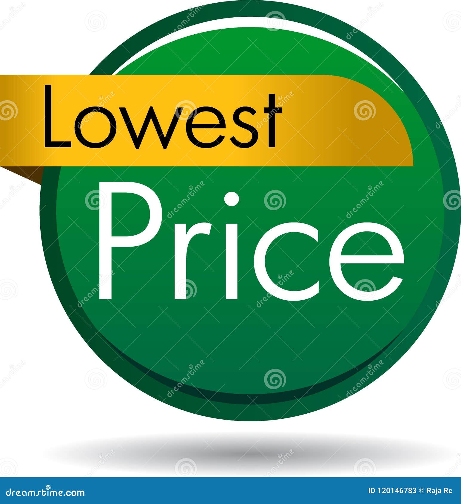 Lowest price button stock vector. Illustration of color 120146783