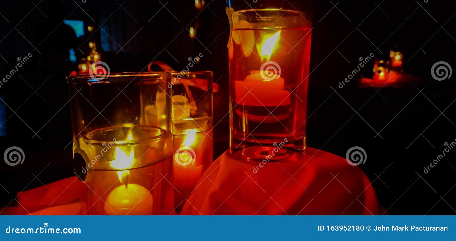 Candle stock photo. Image of night, candle, dinnerlight 163952180