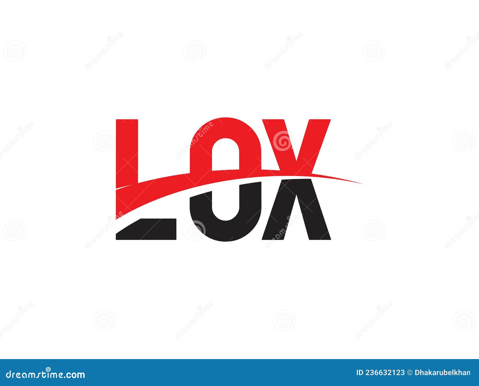LOX Letter Initial Logo Design Stock Vector - Illustration of