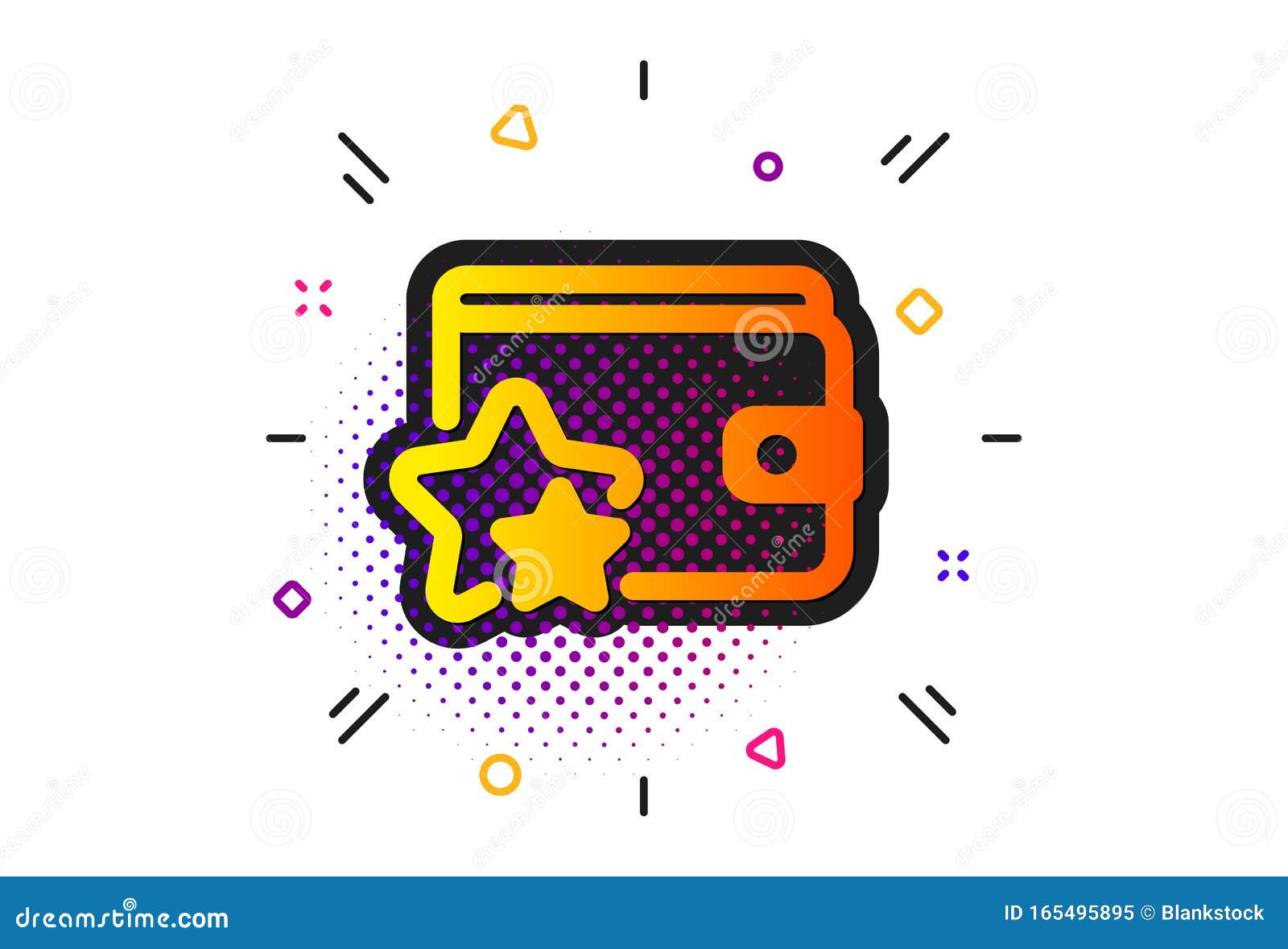 Loyalty Program Icon. Bonus Points. Discount Wallet. Vector Stock