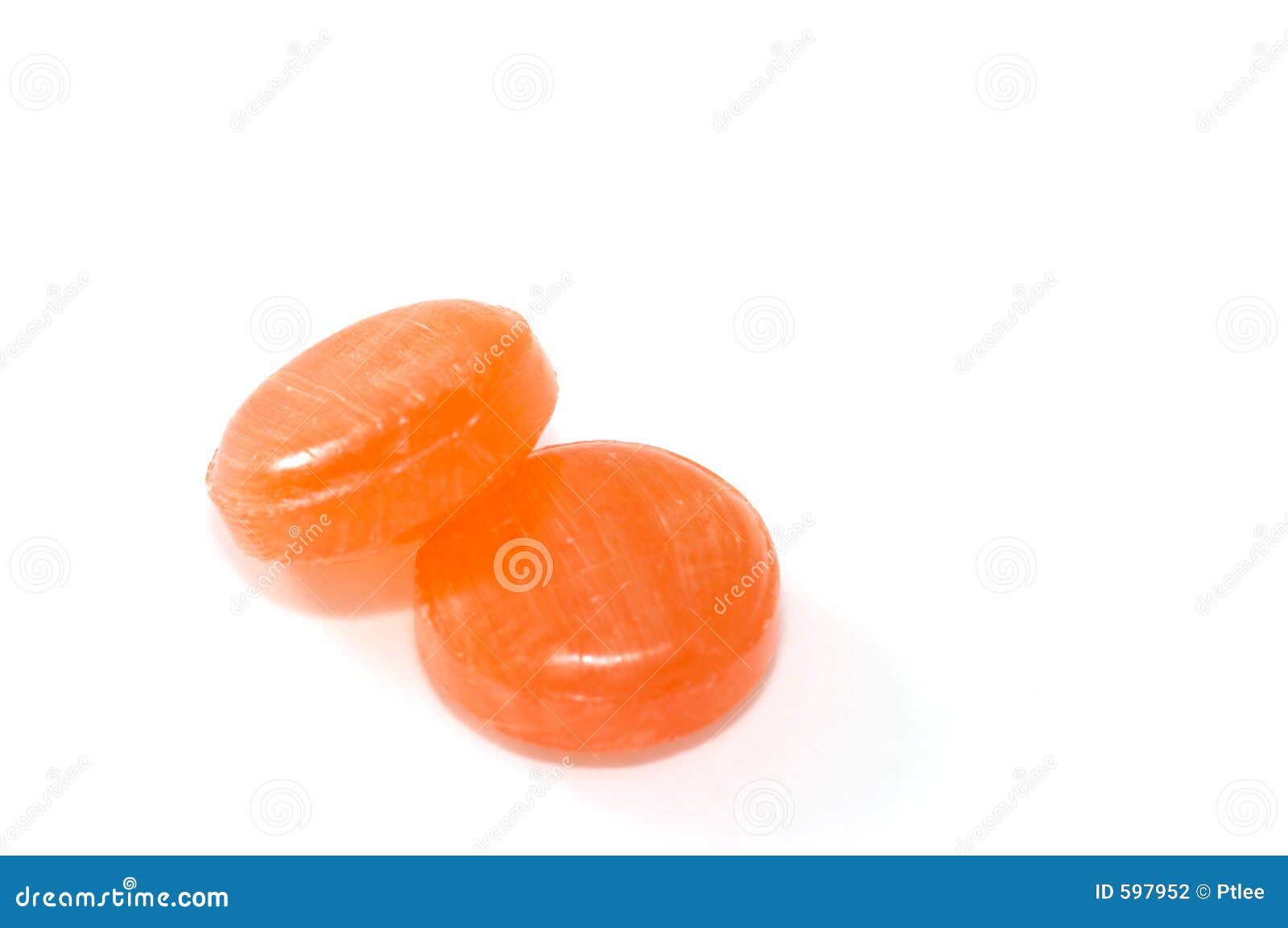 Lozenges Two Orange stock photo. Image of tablets, sweet 597952
