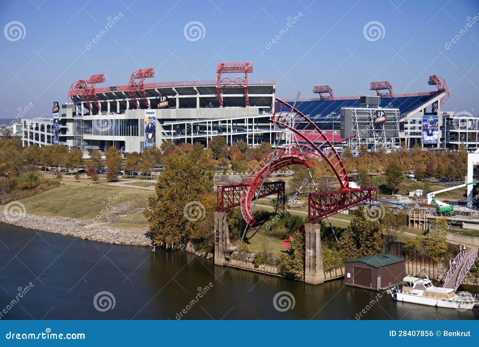 LP-Gebied binnen de stad in van Nashville, Tennessee. LP-het Gebied is een een voetbalstadion en huis aan Tennessee Titans - NLF-team.