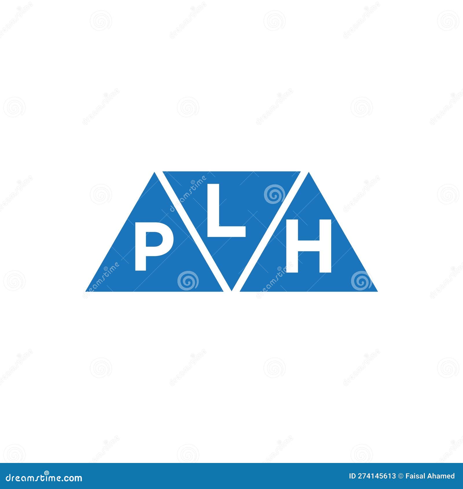 lph abstract initial logo  on white background. lph creative initials letter logo concept