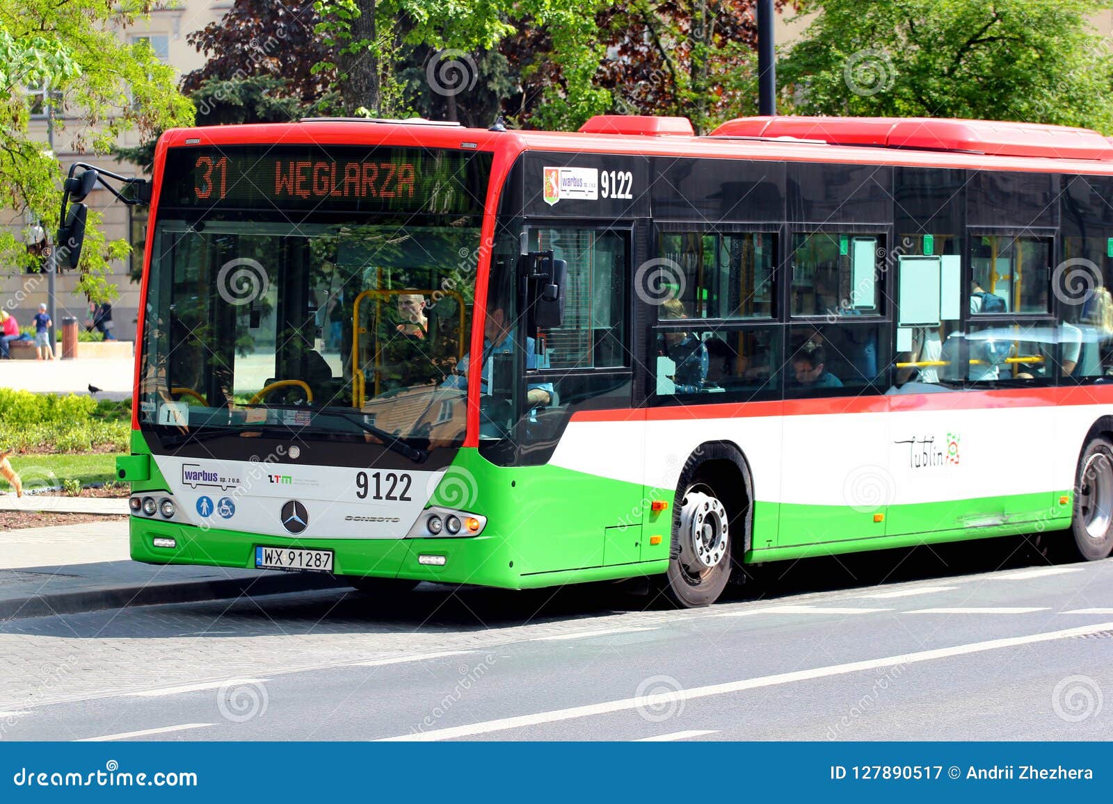 Mercedes Benz Conecto City Bus In Lublin, Poland Editorial