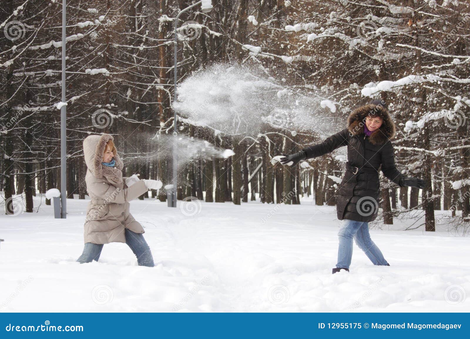 Снежки по взрослому. Девочка играет в снежки. Снег за шиворот. Две девушки кидаются снежками. Игра в снежки с девушкой.