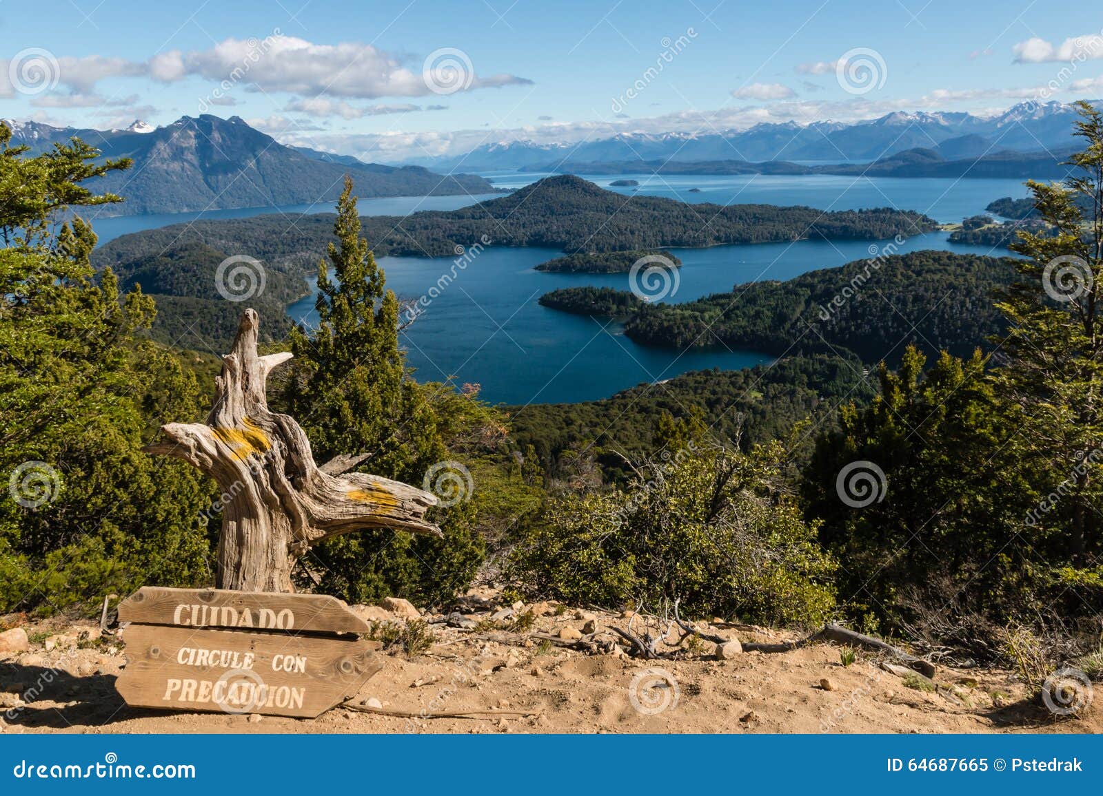 Luchtmening Van Nahuel Huapi-meer Stock Afbeelding - Afbeelding