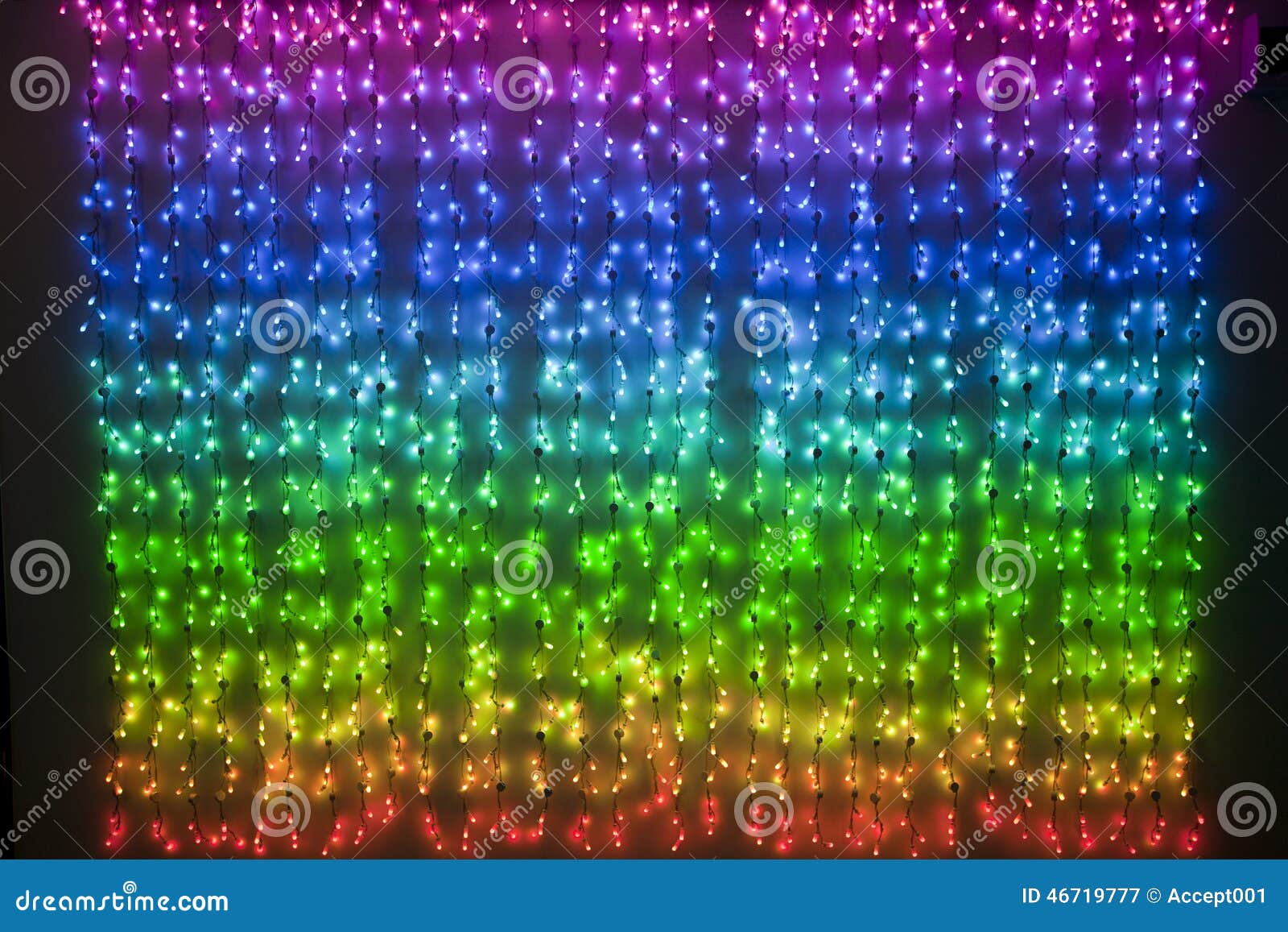 Luci di natale colorate arcobaleno Fantasia decorazione