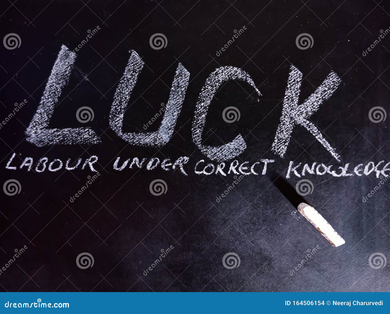 Luck Full Form Labour Under Correct Knowledge Text Displayed On