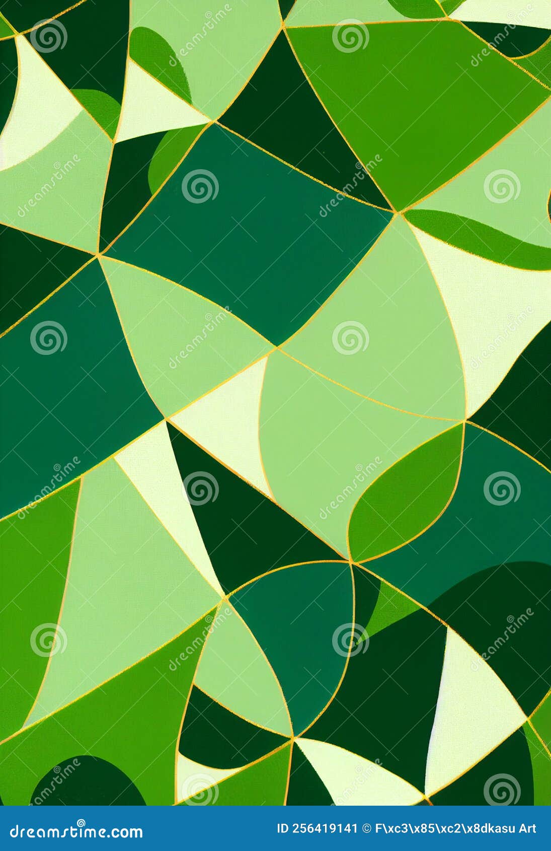 Lucky Charm Background of 3D Render, Suitable for a Mobile Screen