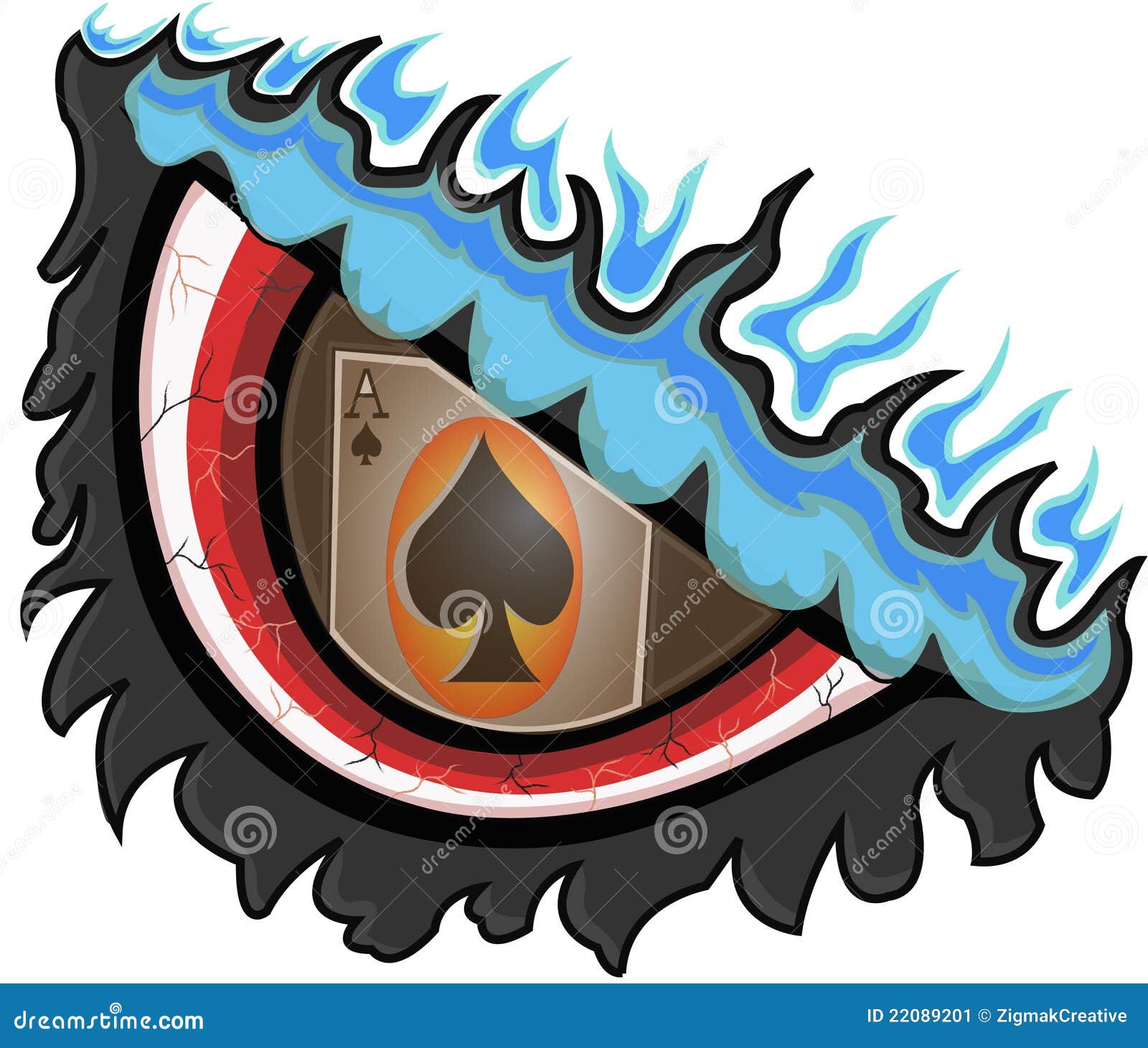 Lucky eye stock illustration. Illustration of games, design 22089201