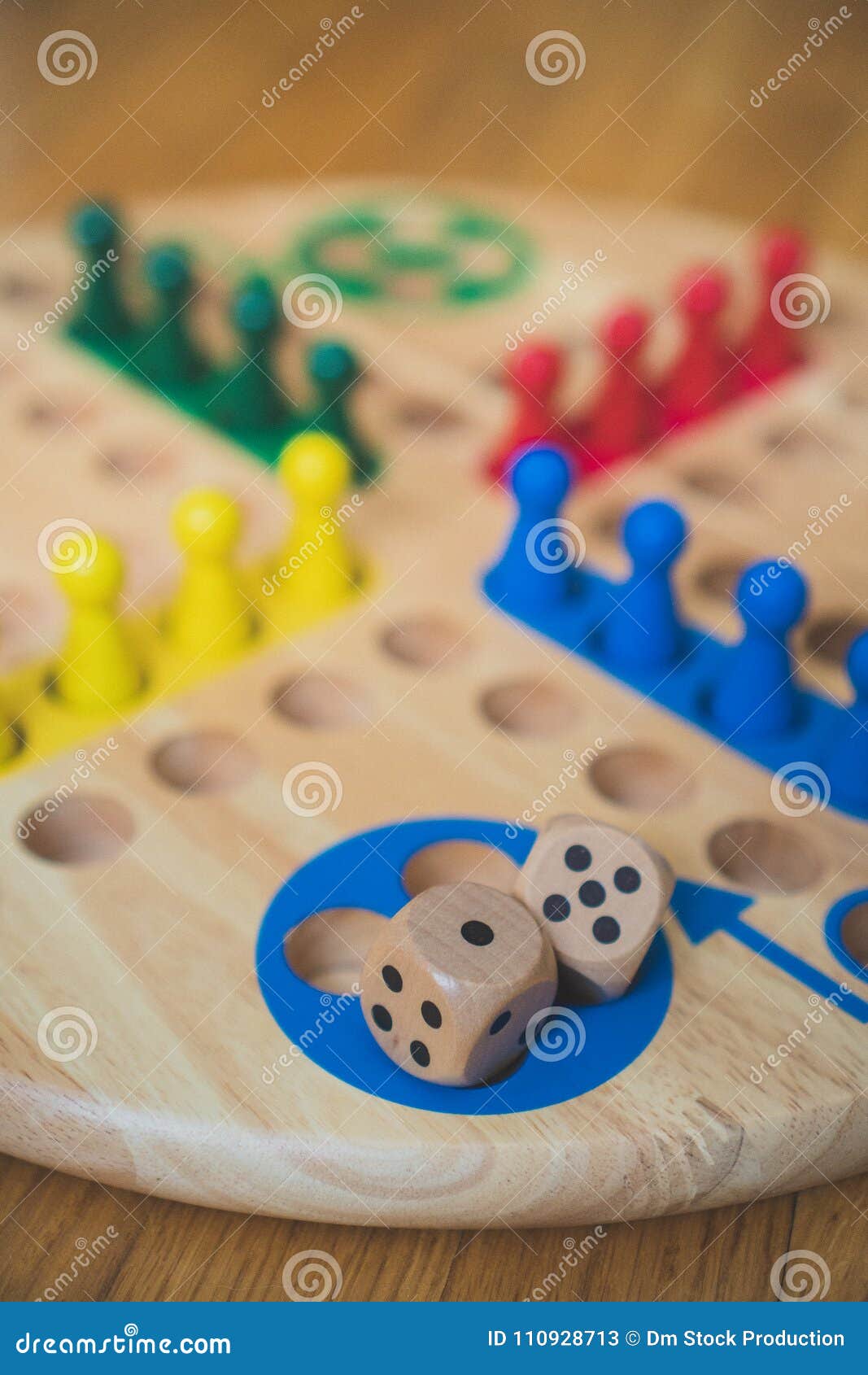 Ludo board family game. stock image. Image of number - 110928713