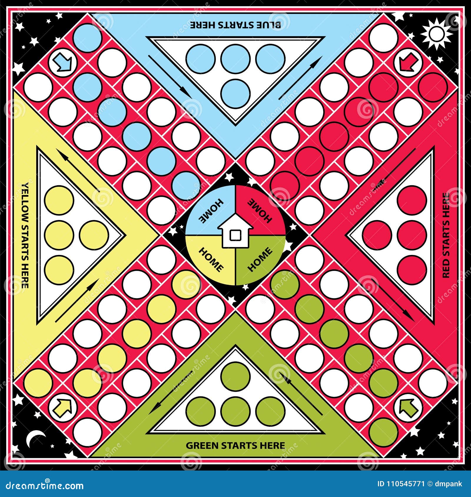 Ludo Board Game Template Free Download in Word and PDF Format