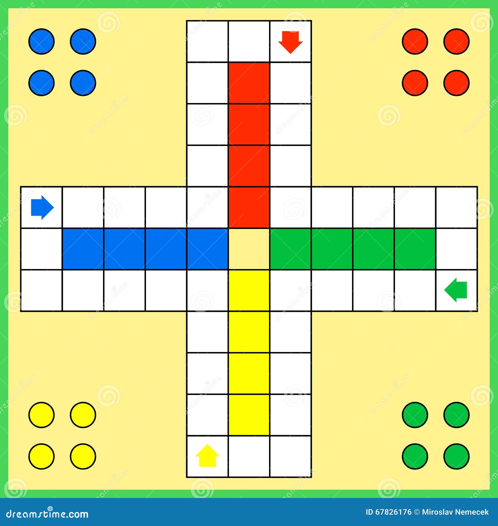 Jogo ludo  Vetor Premium