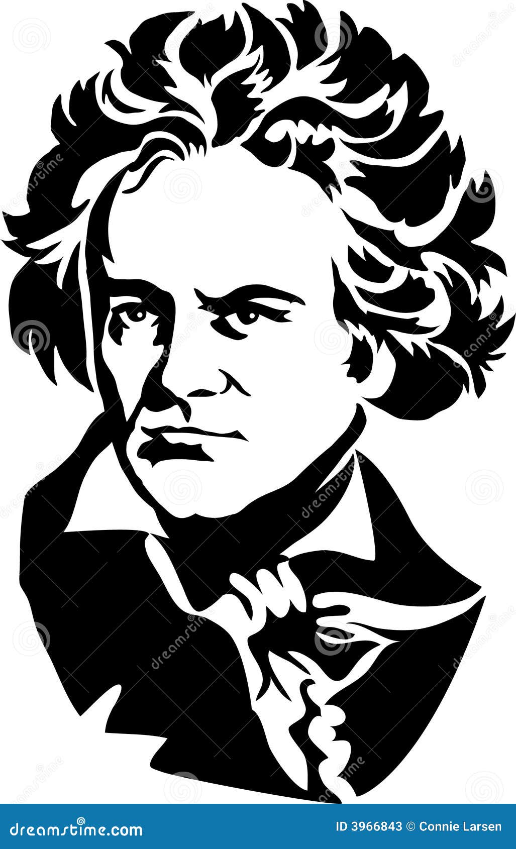 Ludwig Van Beethoven/ENV vektor abbildung. Illustration von barock