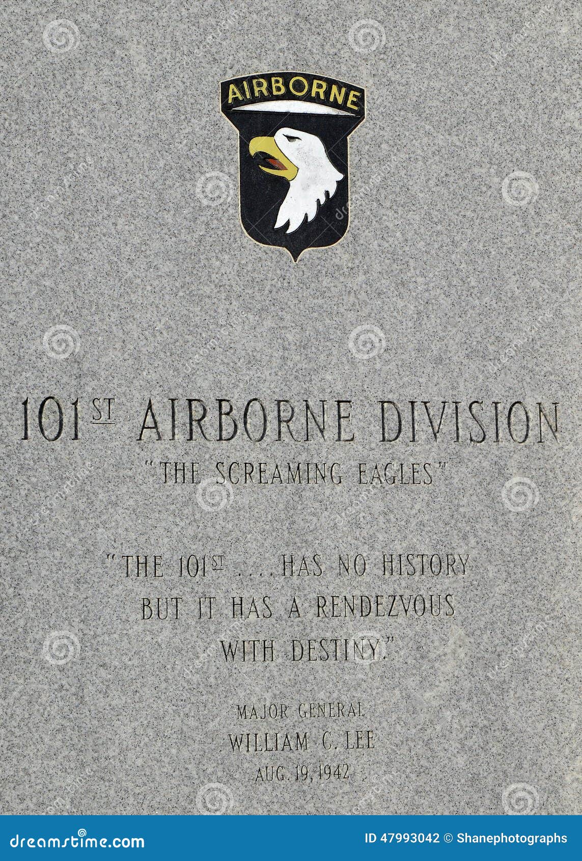Denkmal zur 101. Luftlandedivision, gelegen nahe Arlington-Kirchhof, Washington, DC, USA