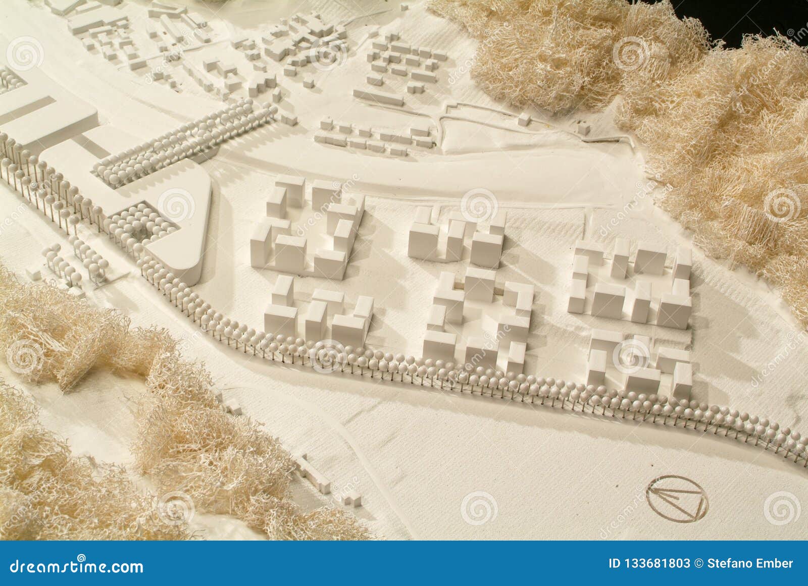 Site Surrounding Model for Architectural Presentation and Background