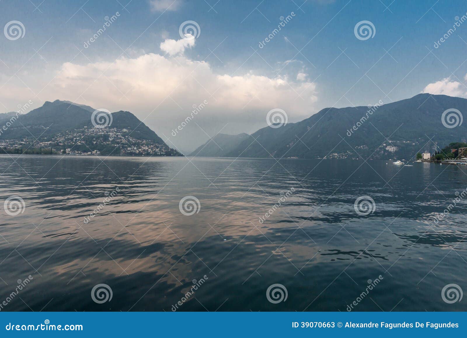 Lugano Switzerland stock image. Image of lugano, mountain 39070663