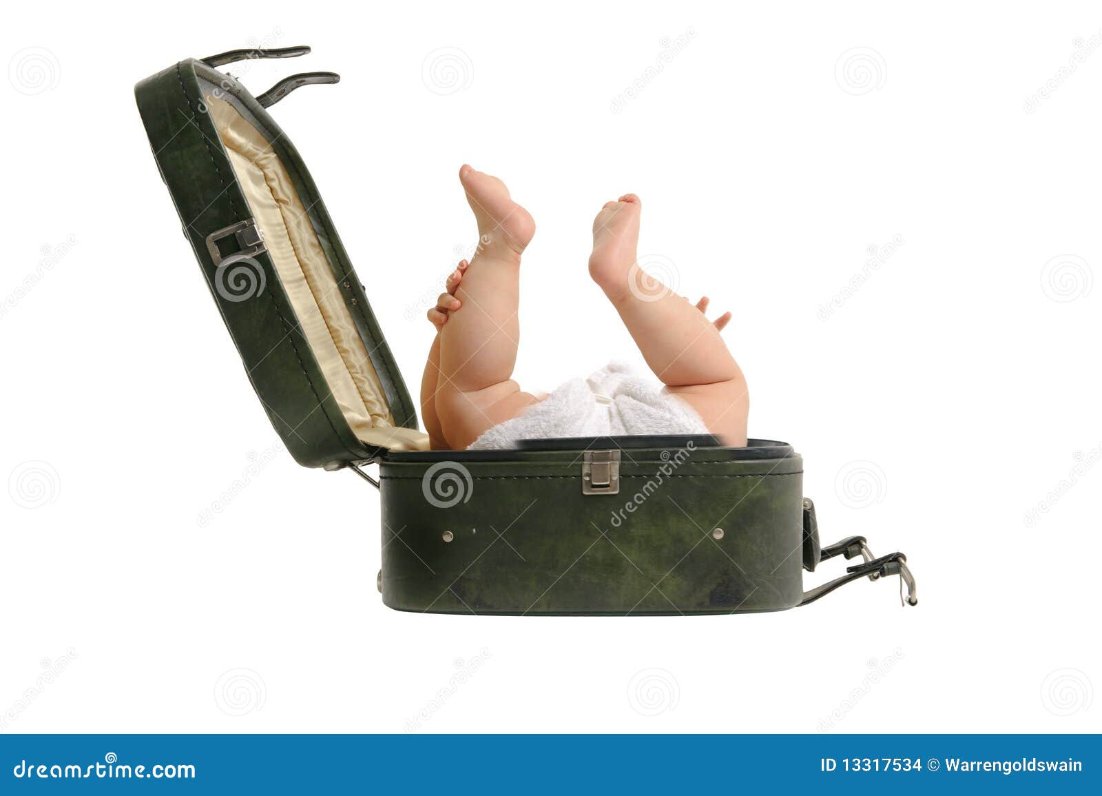Luggage baby stock photo. Image of isolated, small, innocence 13317534