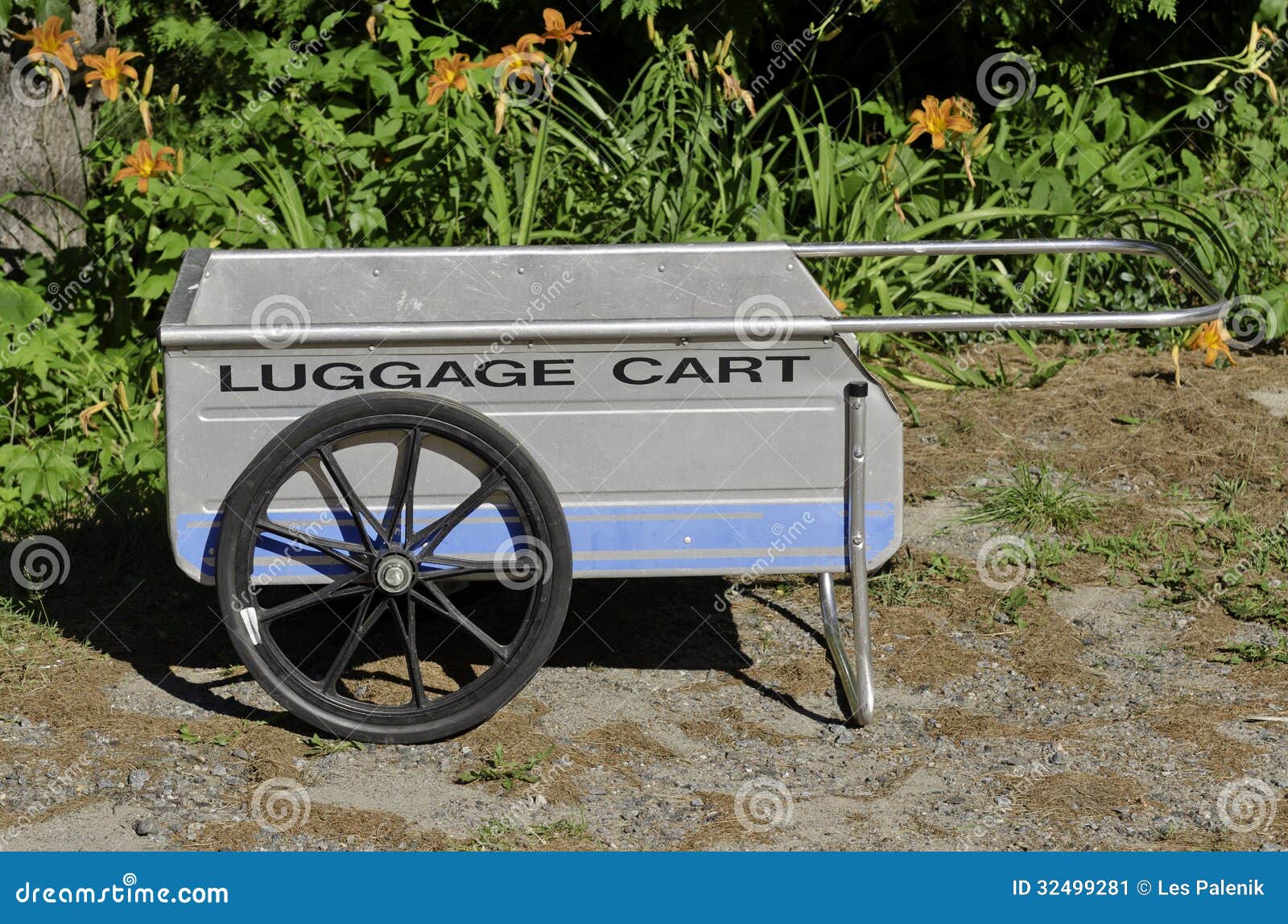 Luggage cart stock image. Image of baggage, dolly, cart 32499281