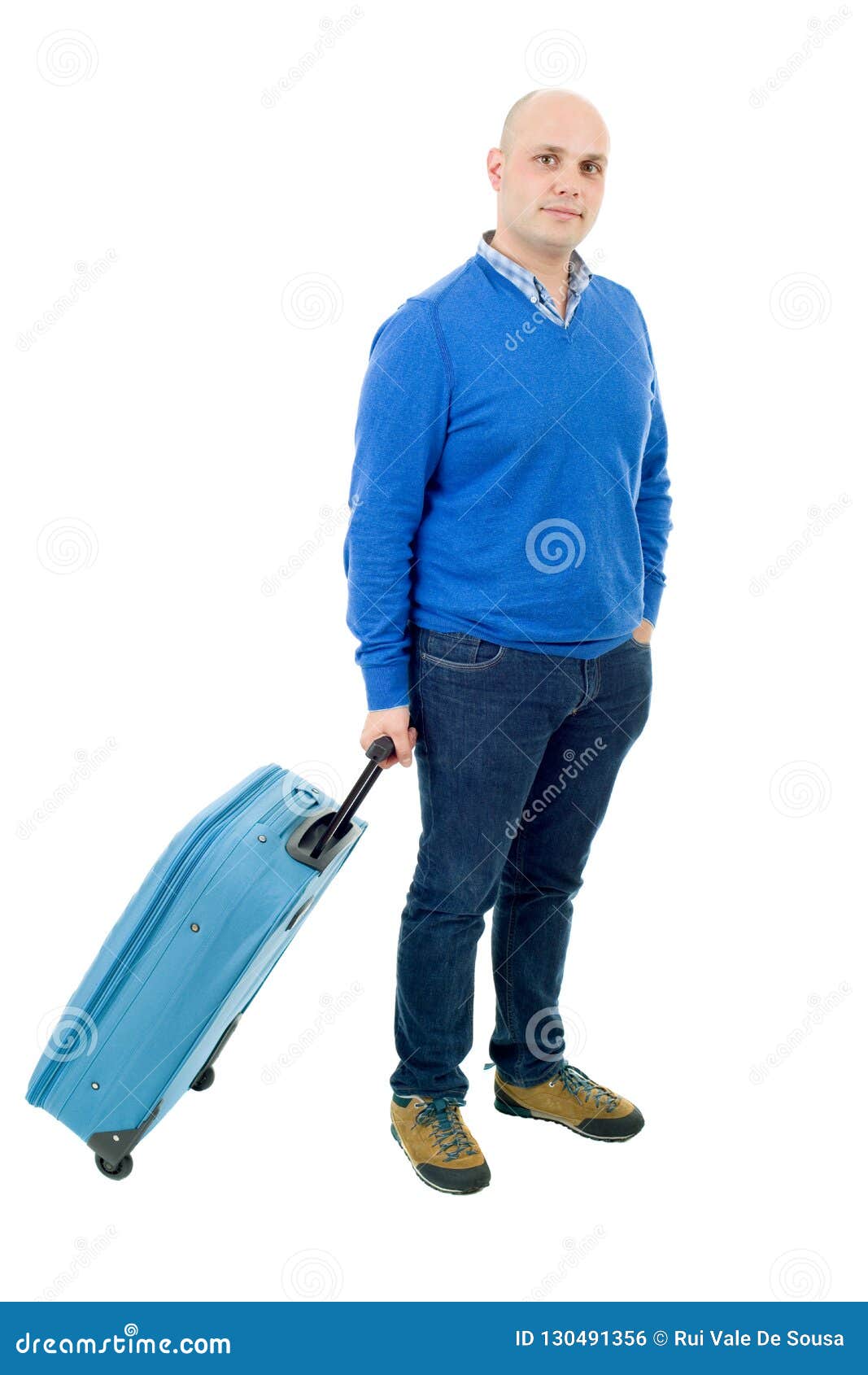 Luggage stock photo. Image of looking, male, background - 130491356