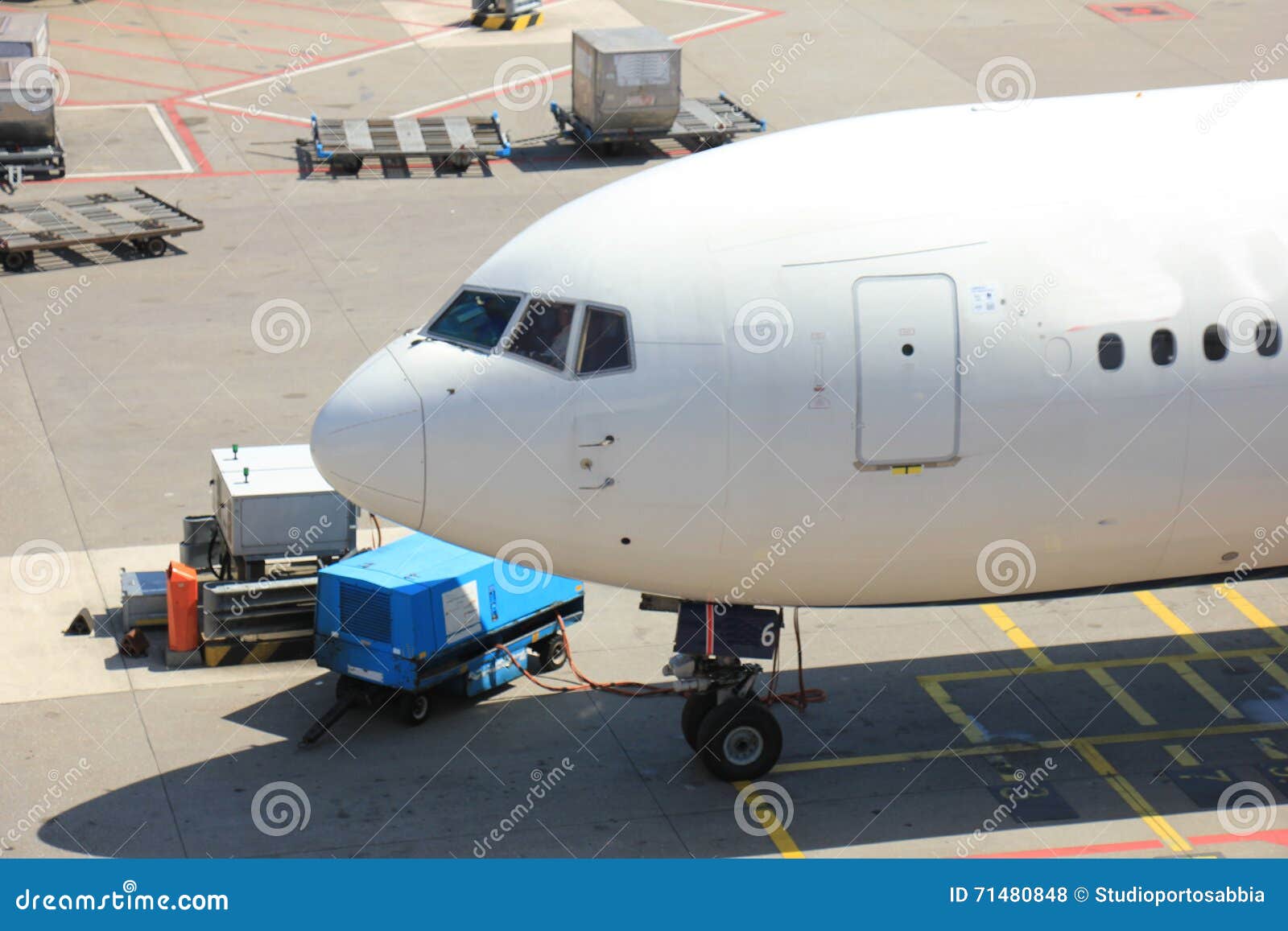 Luggage Handling at Airport Stock Photo Image of handing, preparation