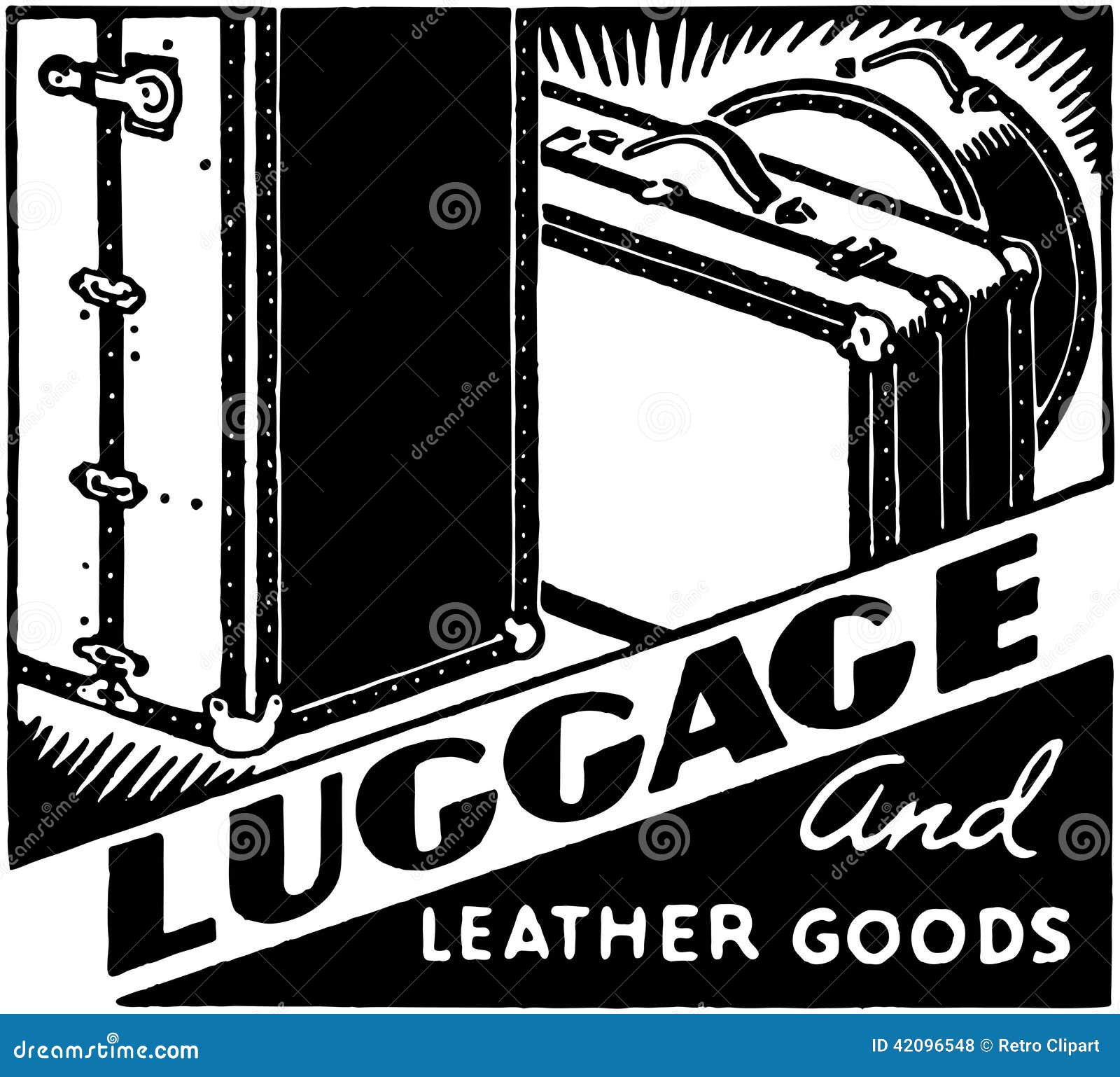 Luggage and Leather Goods stock vector. Illustration of headers 42096548