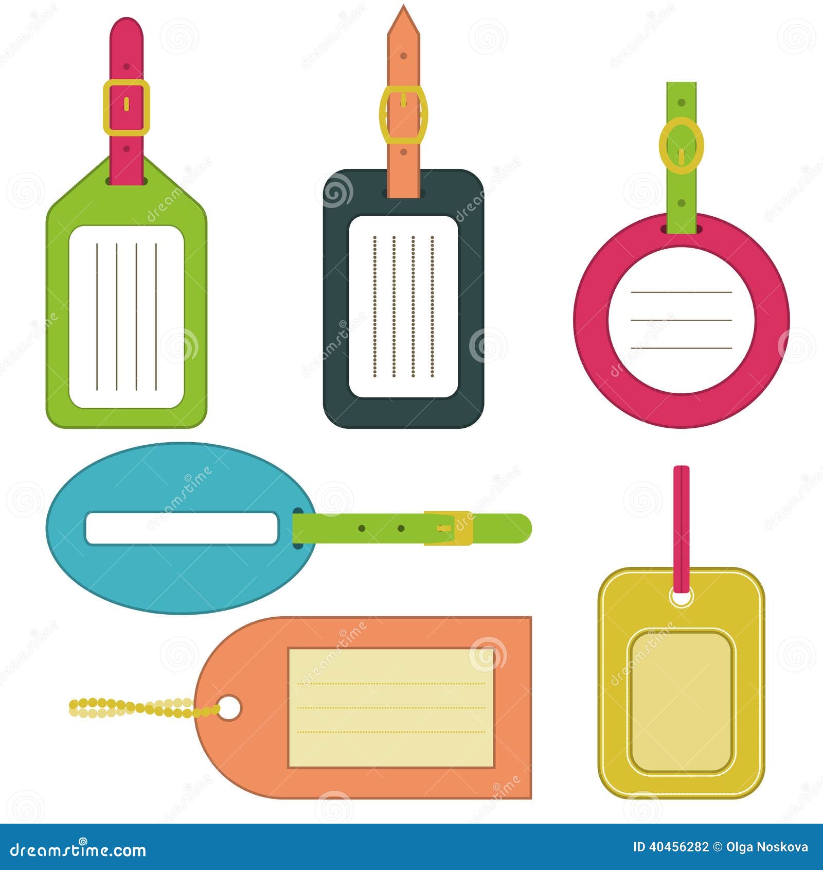 Luggage tag stock vector. Illustration of illustration - 40456282