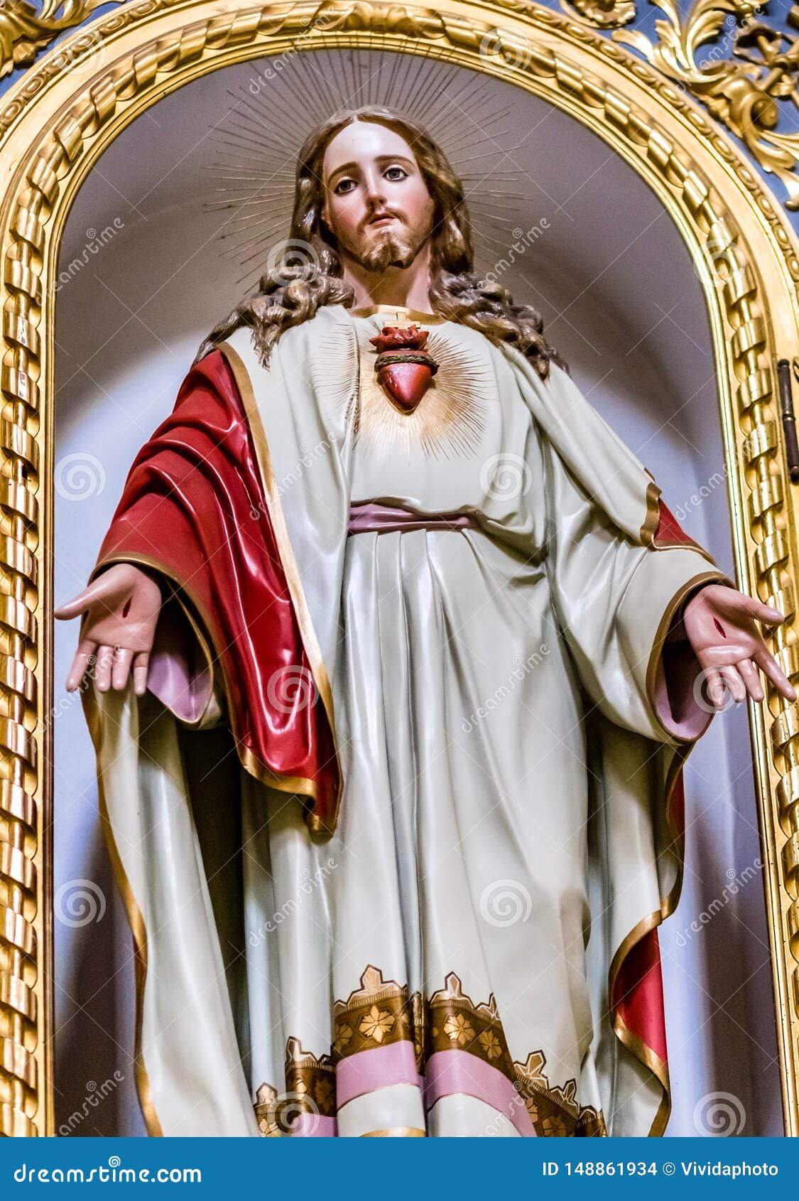 EDITORIAL Sacred Heart of Jesus Christ Editorial Stock Image - Image of ...