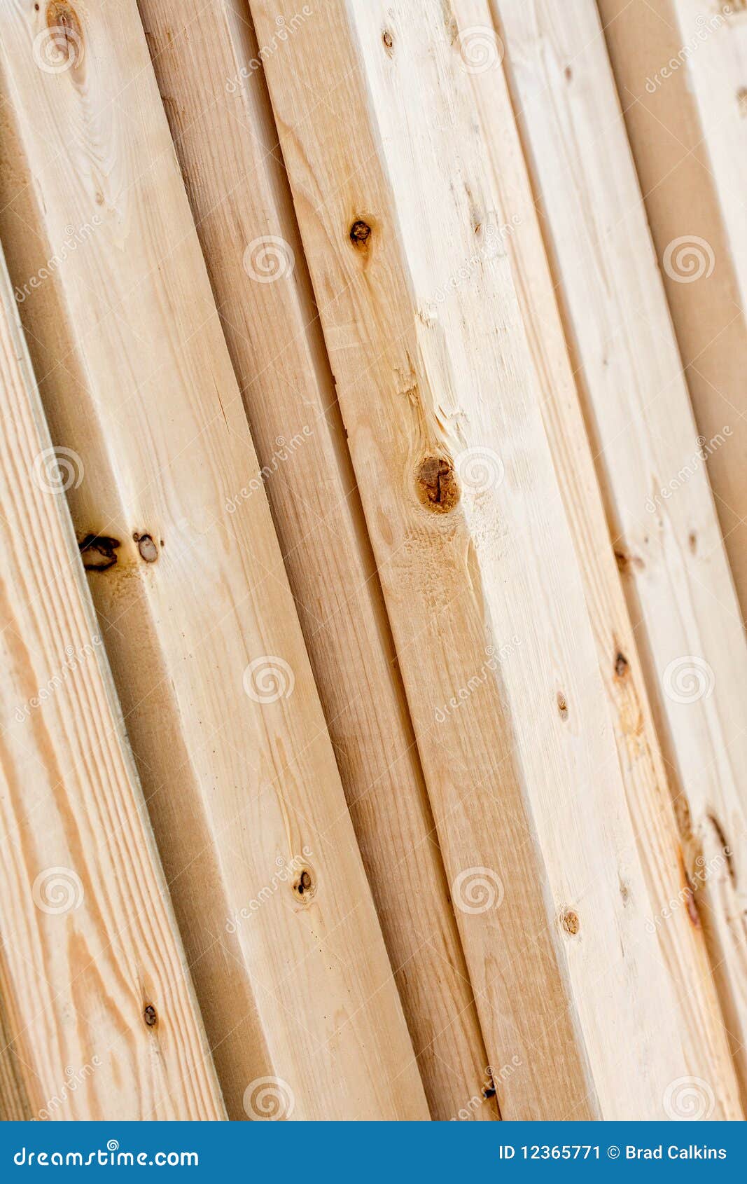 Stack Of New 2x4 Wood Planks Stock Photo - Download Image Now