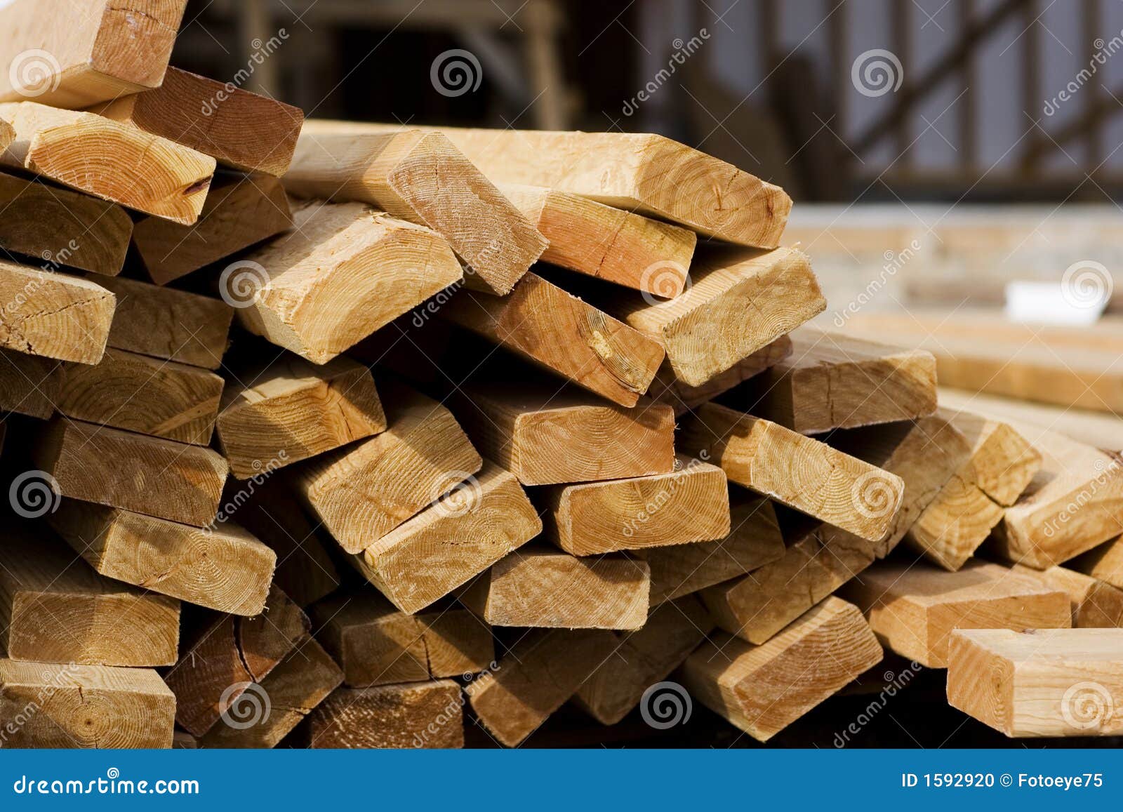 Lumber stock photo. Image of contractor, empty, houses 1592920