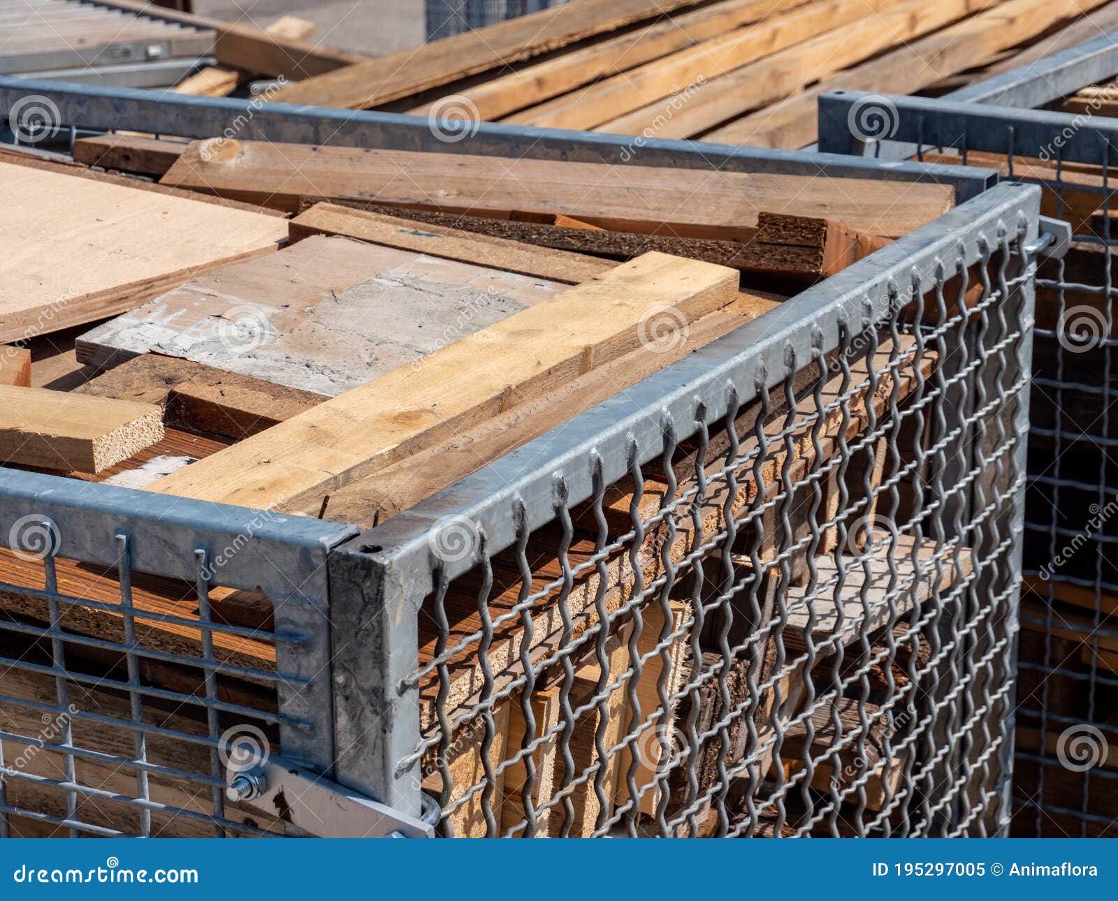 Lumber in a Box Construction Site Stock Image Image of park, step
